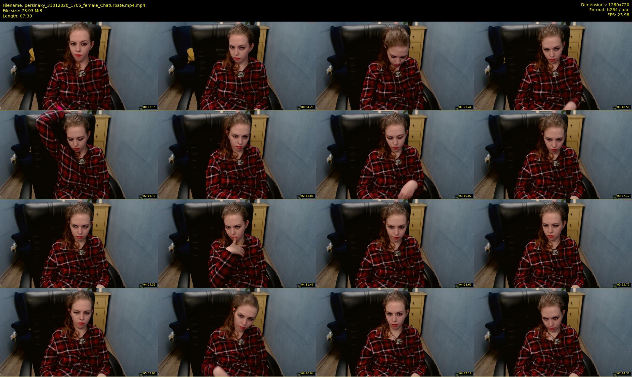 persinaky — 8 minute Chaturbate female cam show recording, 720p, Jan 31, 2020