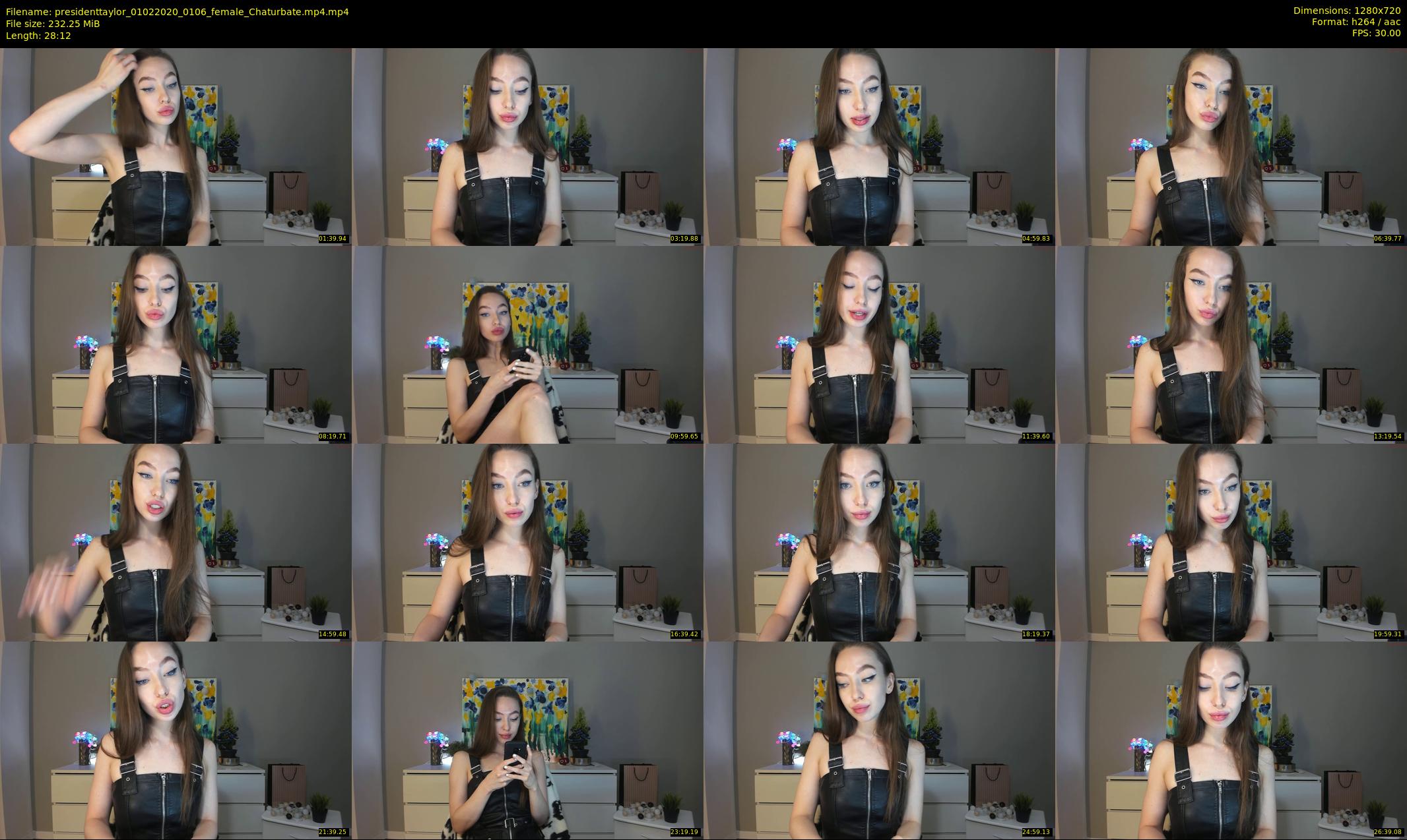 presidenttaylor — 29 minute Chaturbate female cam show recording, 720p, Feb 1, 2020