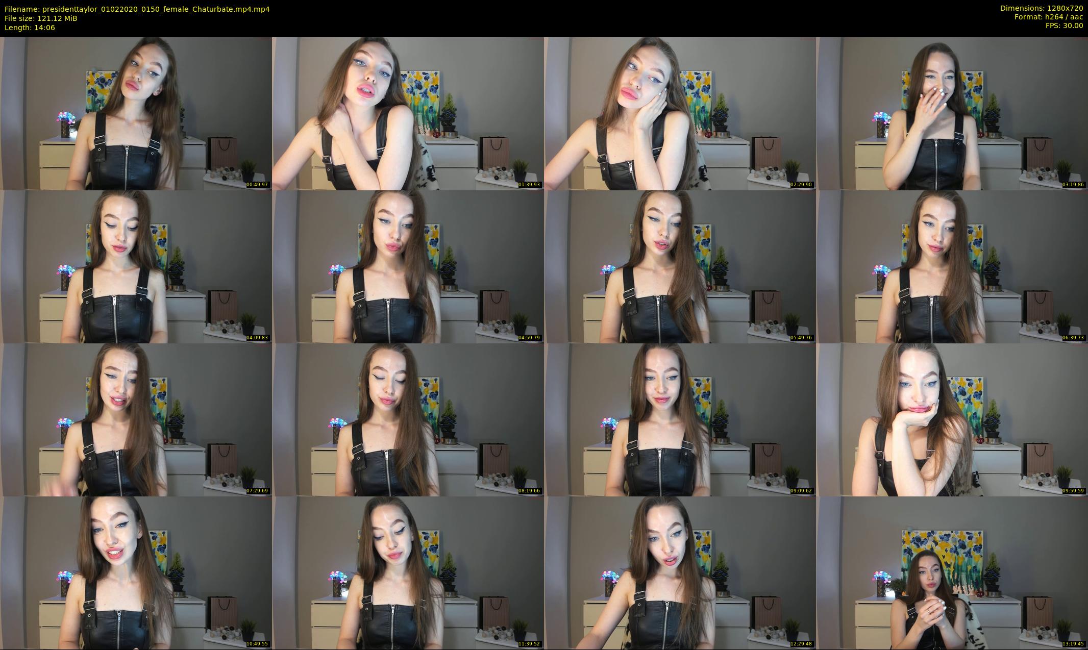presidenttaylor — 15 minute Chaturbate female cam show recording, 720p, Feb 1, 2020