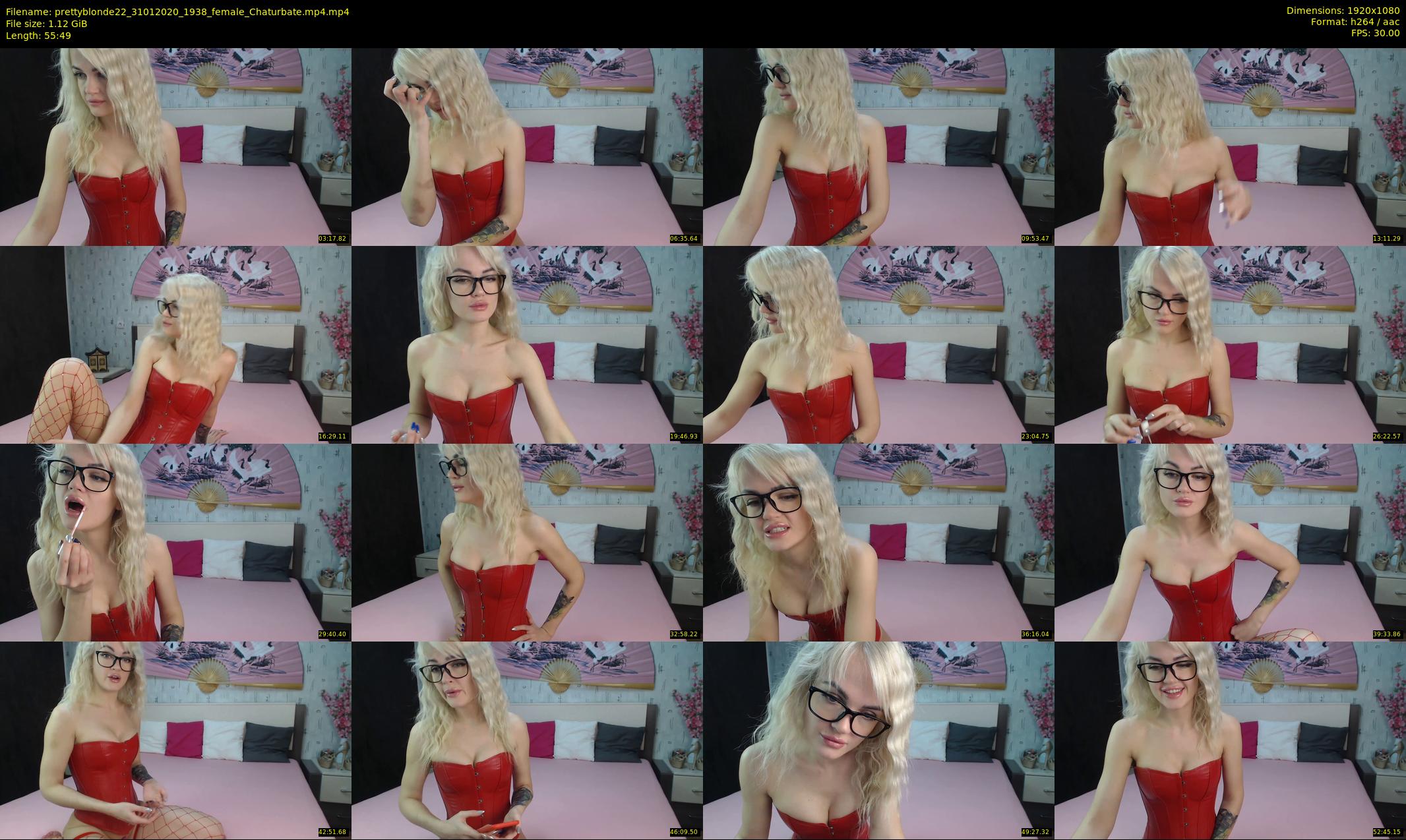 prettyblonde22 — 56 minute Chaturbate female cam show recording, 1080p, Jan 31, 2020