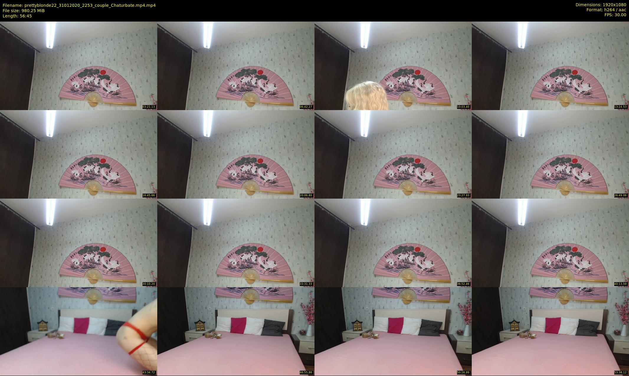prettyblonde22 — 57 minute Chaturbate female cam show recording, 1080p, Jan 31, 2020