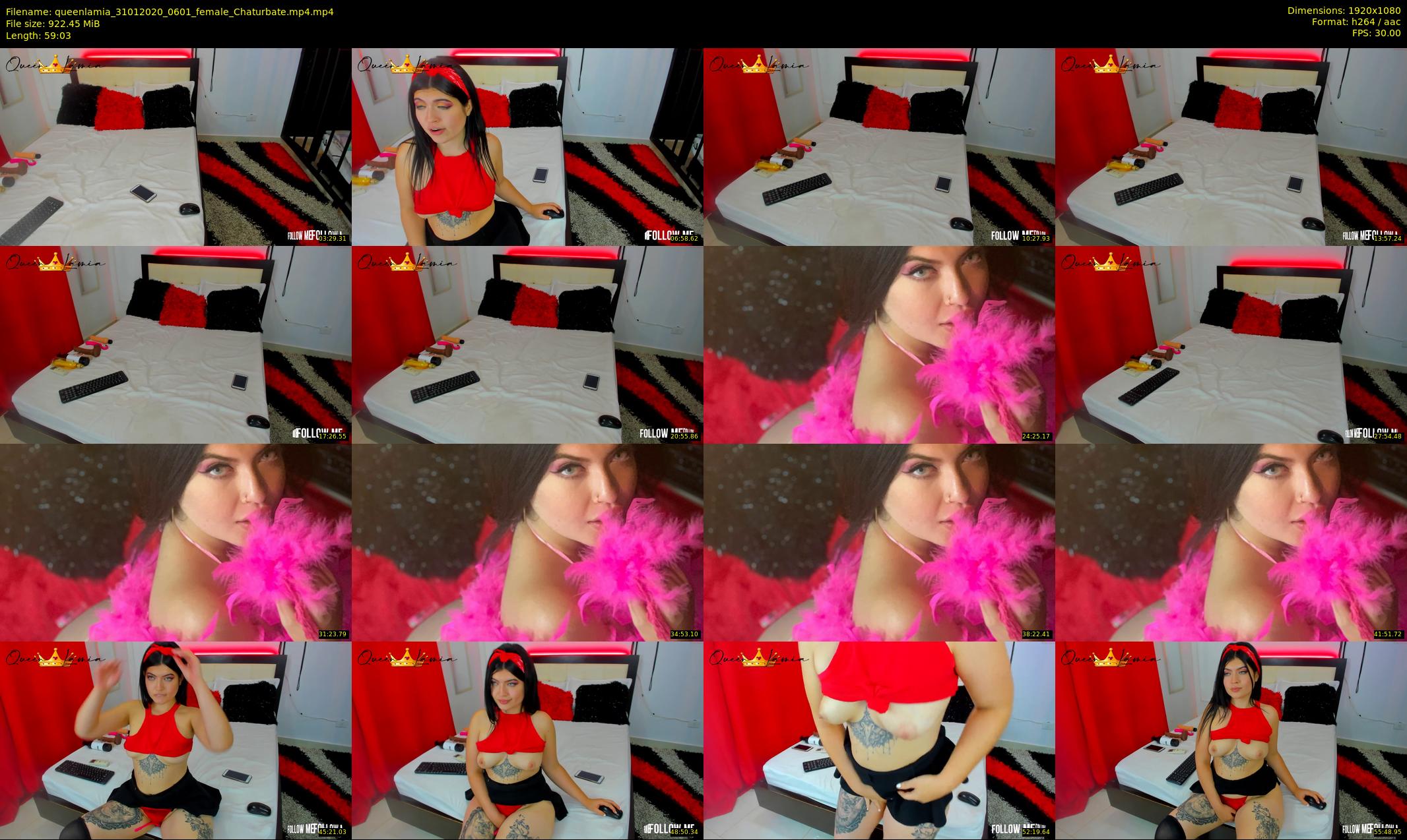 queenlamia — 60 minute Chaturbate female cam show recording, 1080p, Jan 31, 2020