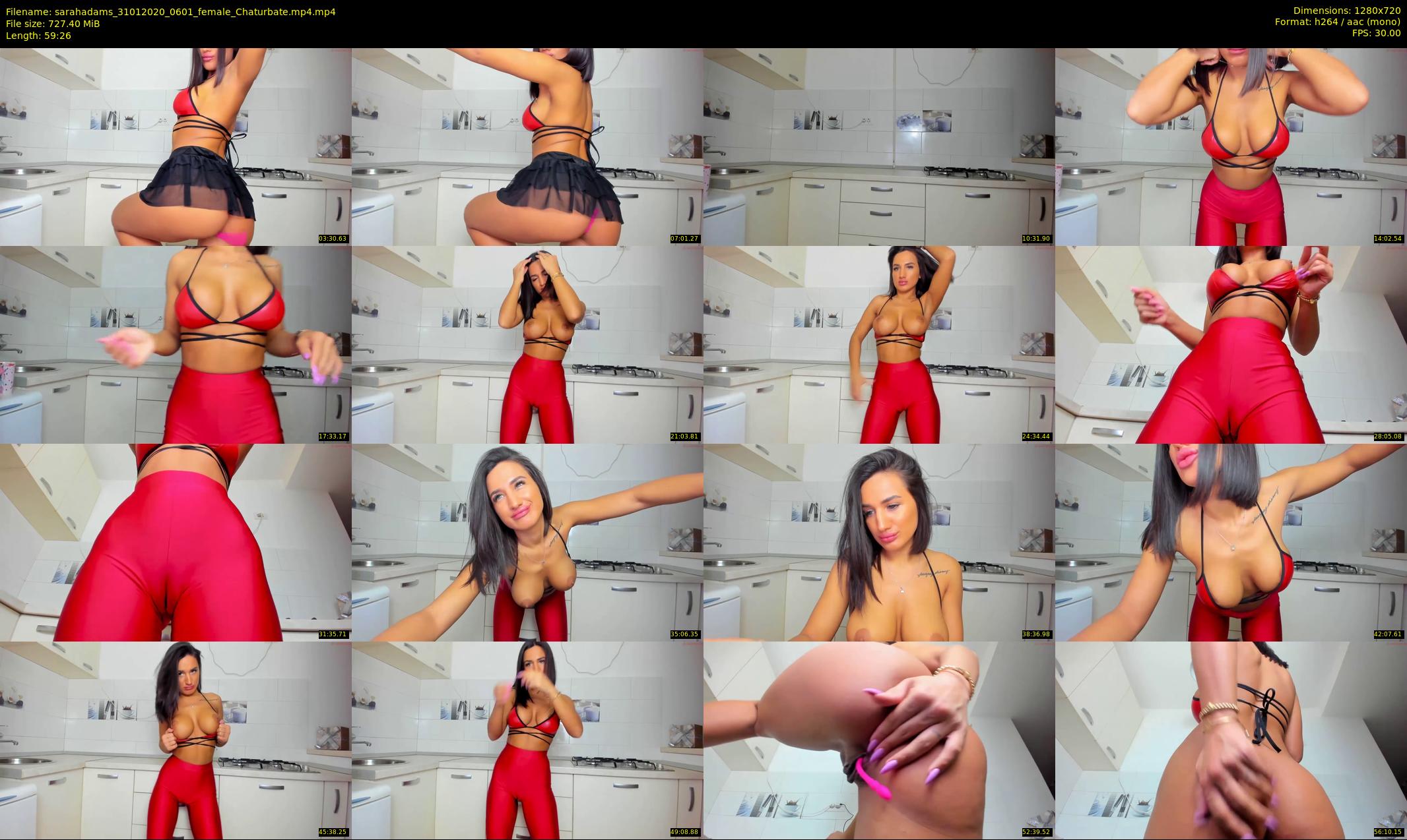 sarahadams — 60 minute Chaturbate female cam show recording, 720p, Jan 31, 2020