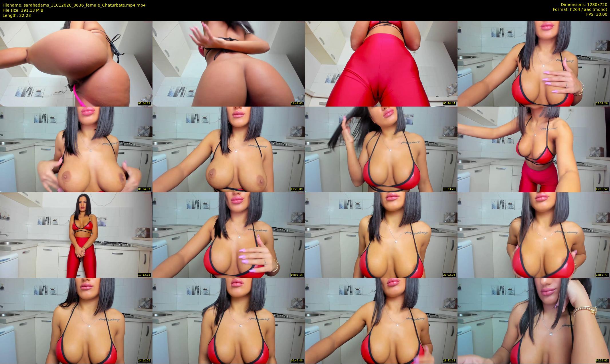 sarahadams — 33 minute Chaturbate female cam show recording, 720p, Jan 31, 2020