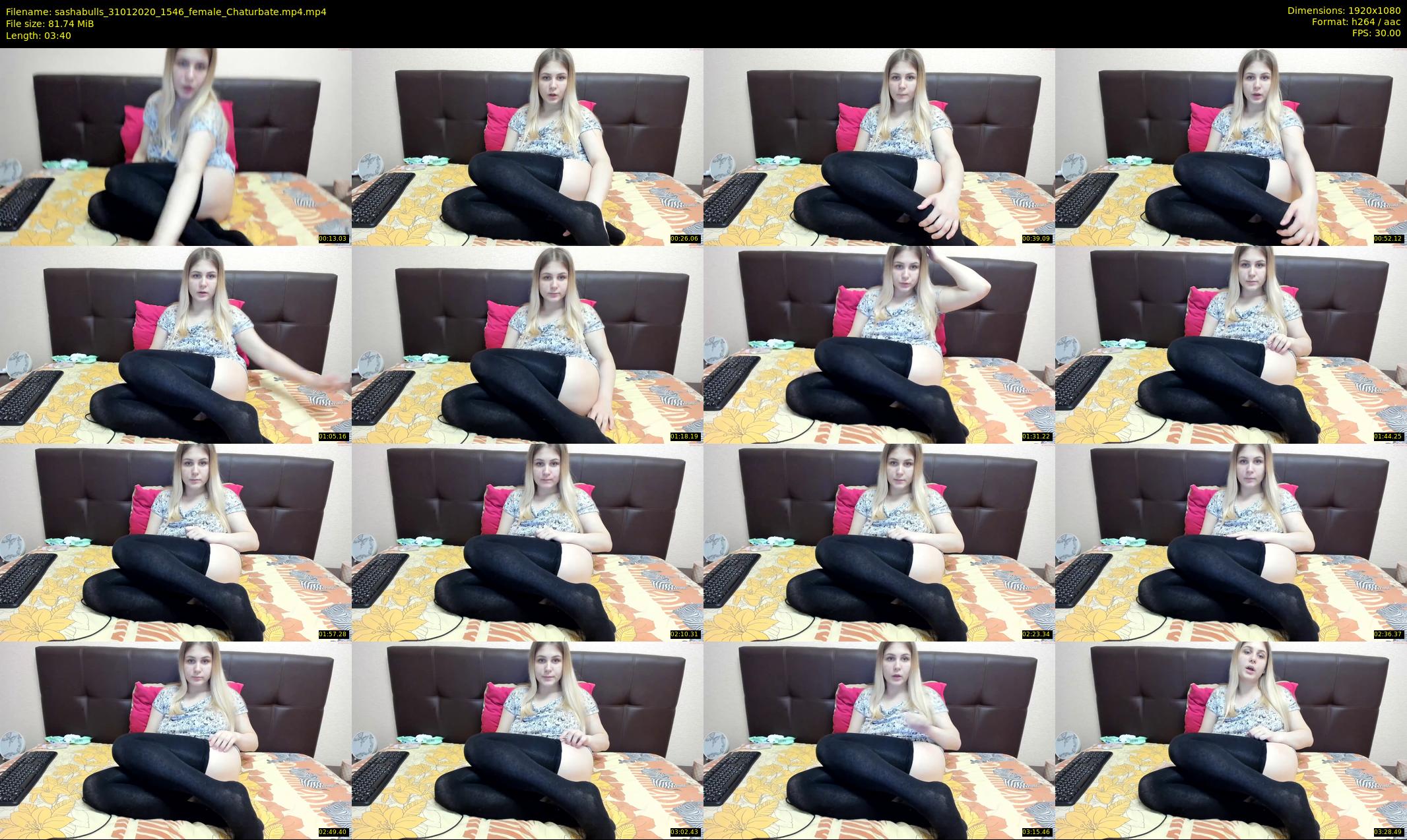 sashabulls — 4 minute Chaturbate couple cam show recording, 1080p, Jan 31, 2020