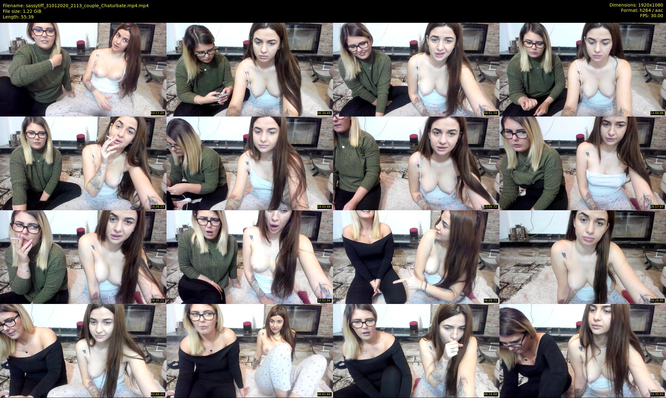 sassytiff — 56 minute Chaturbate couple cam show recording, 1080p, Jan 31, 2020