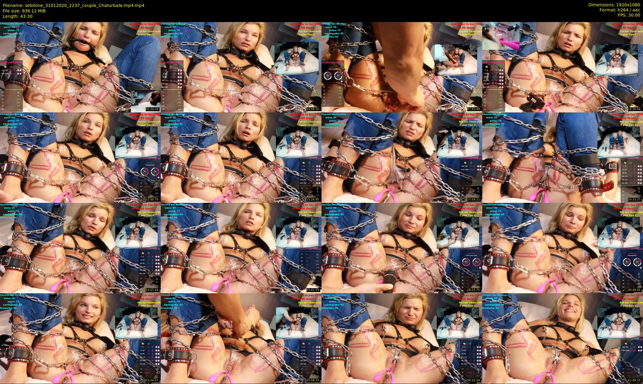 sebilone — 44 minute Chaturbate couple cam show recording, 1080p, Jan 31, 2020