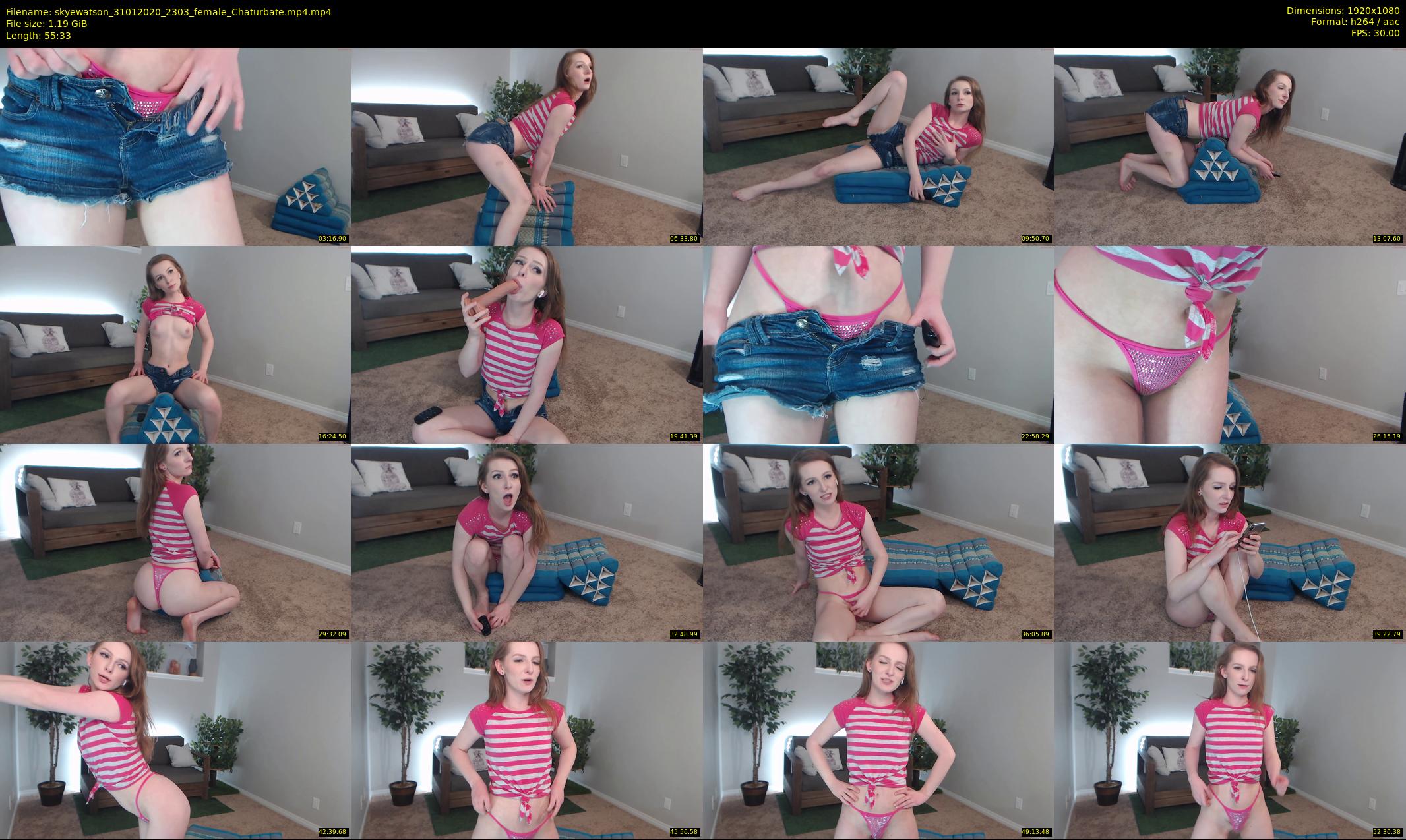 skyewatson — 56 minute Chaturbate female cam show recording, 1080p, Jan 31, 2020