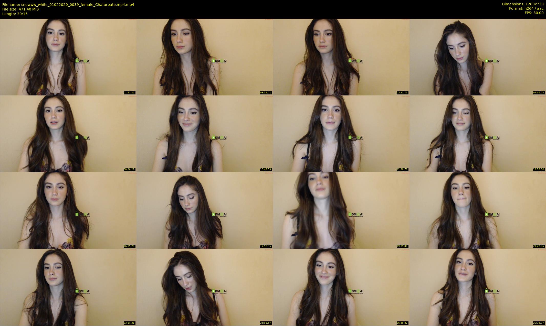 snowww_white — 31 minute Chaturbate female cam show recording, 720p, Feb 1, 2020