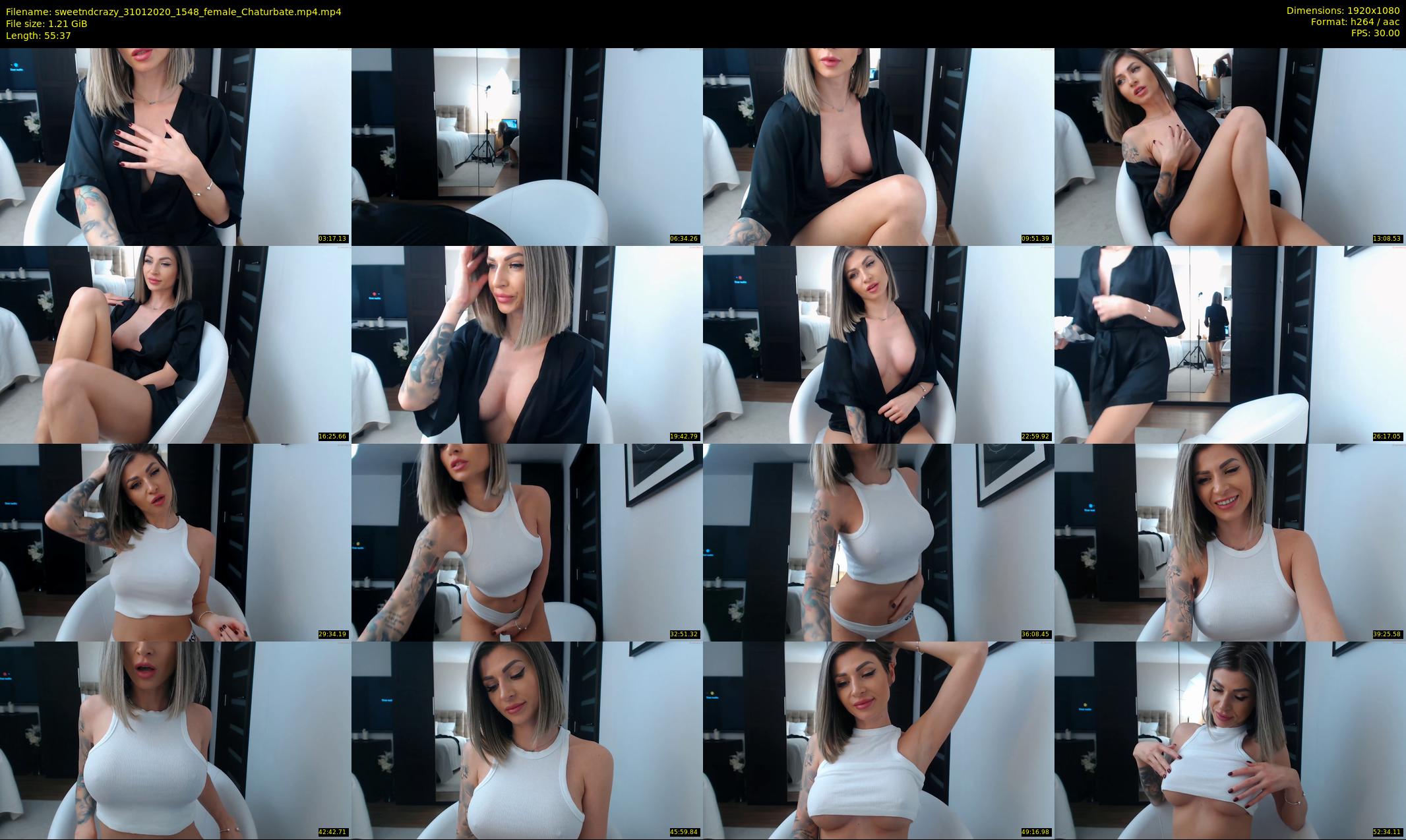 sweetndcrazy — 56 minute Chaturbate female cam show recording, 1080p, Jan 31, 2020