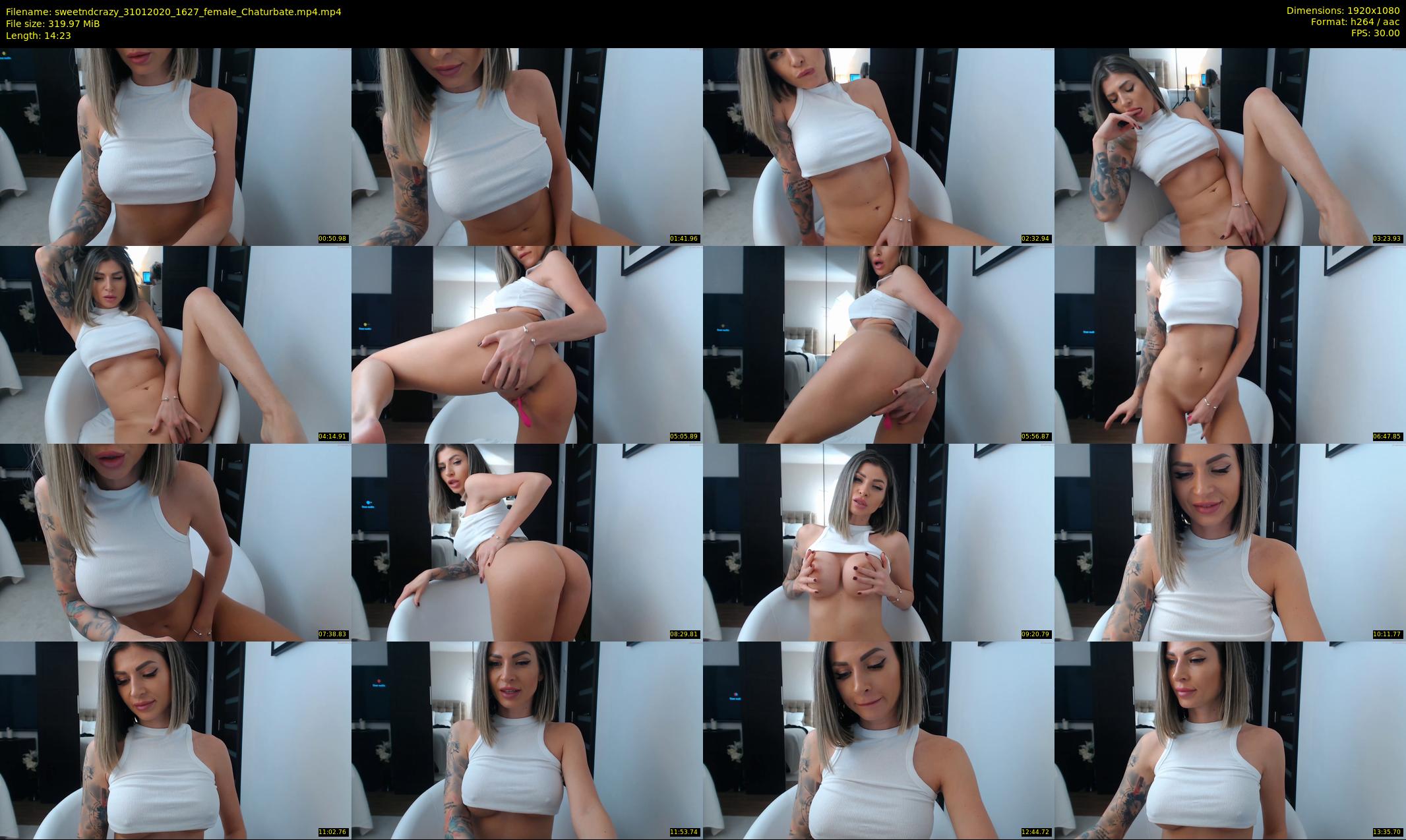 sweetndcrazy — 15 minute Chaturbate female cam show recording, 1080p, Jan 31, 2020
