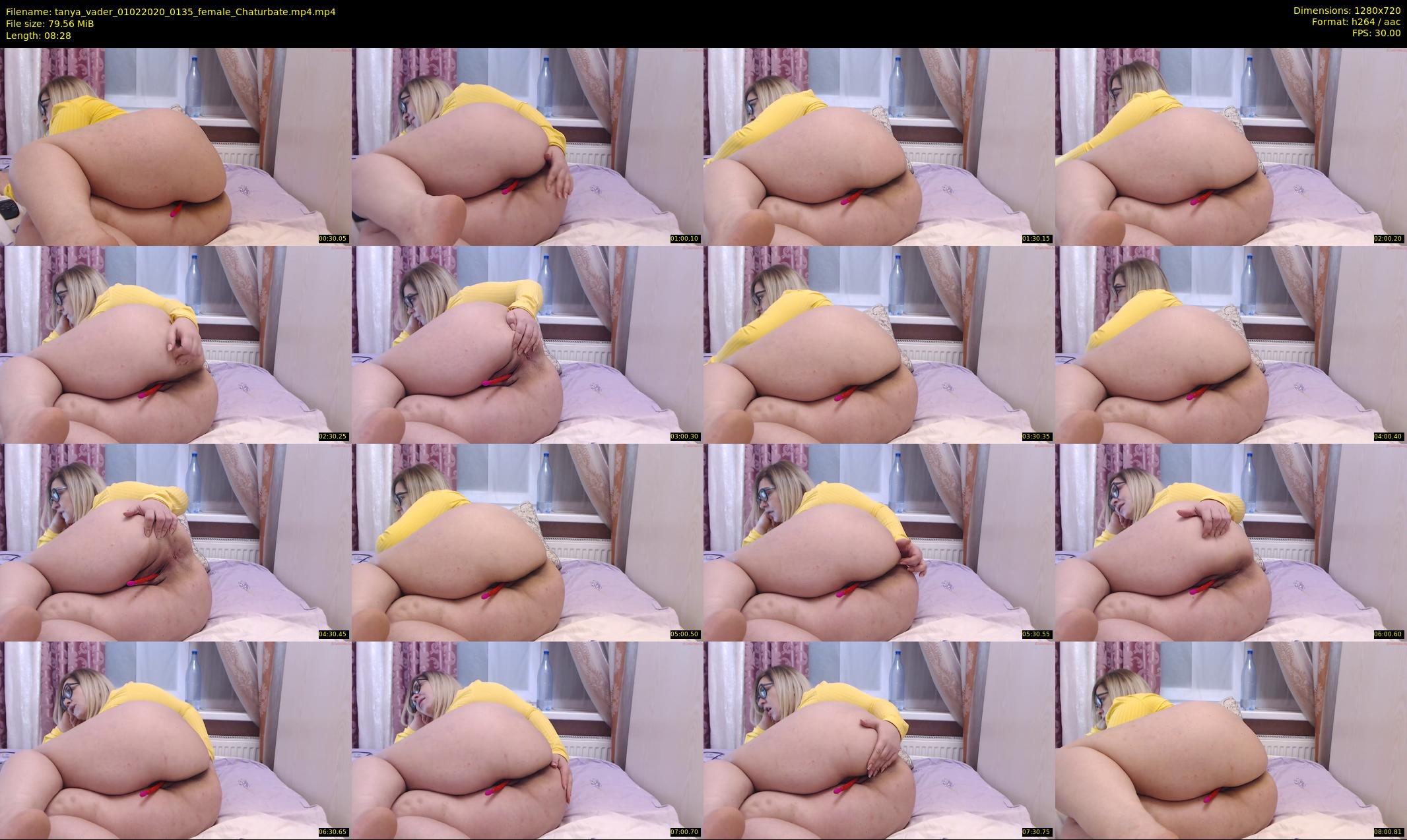 tanya_vader — 9 minute Chaturbate female cam show recording, 720p, Feb 1, 2020