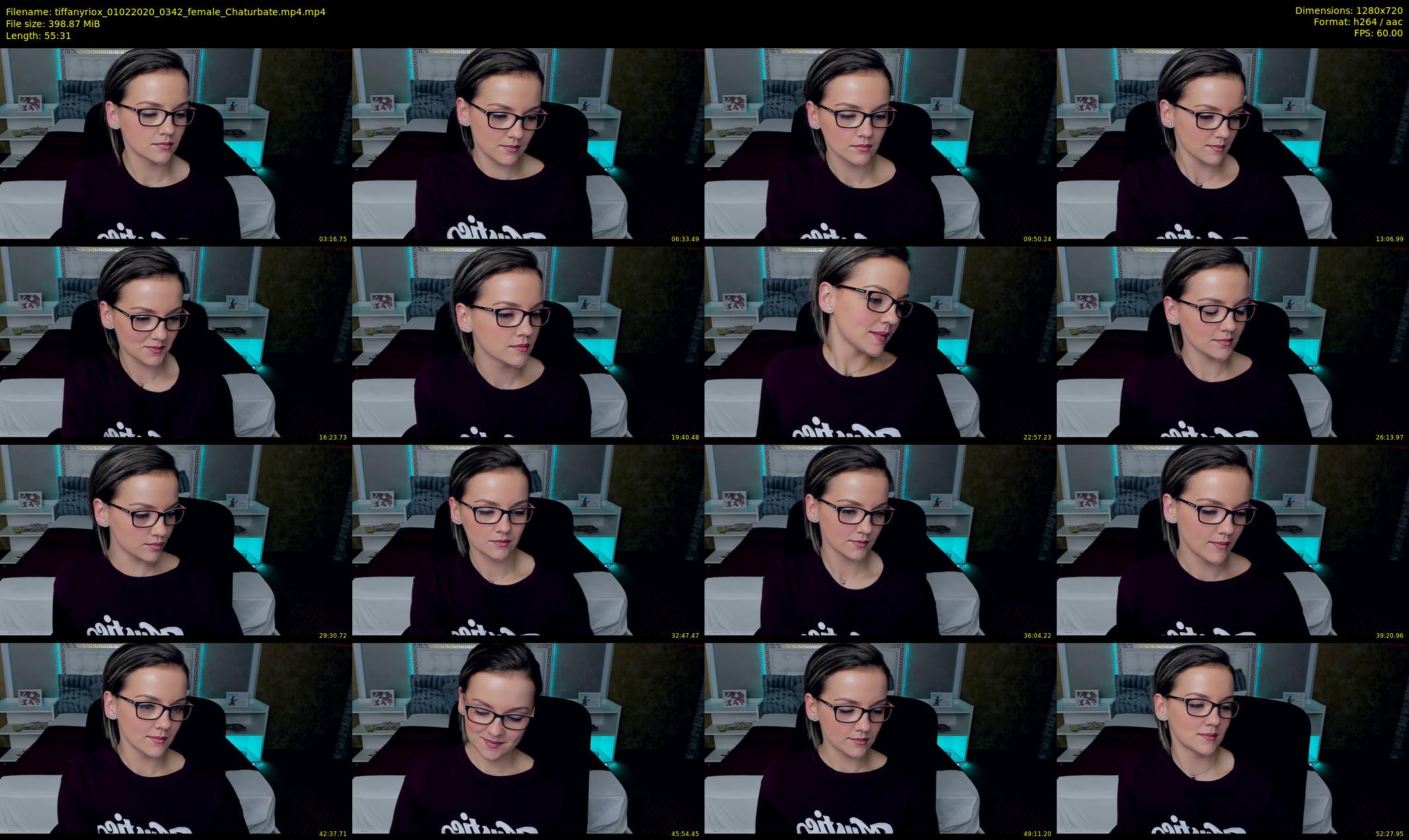 tiffanyriox — 56 minute Chaturbate female cam show recording, 720p, Feb 1, 2020