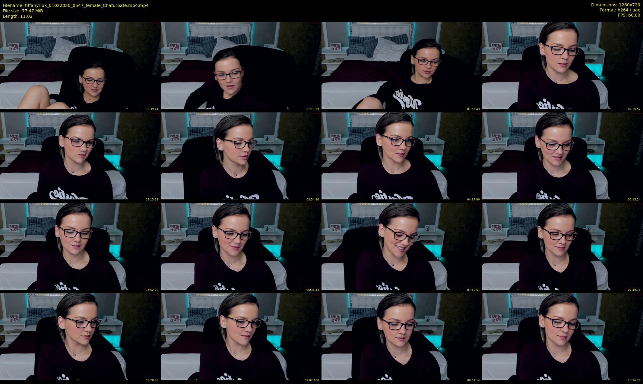 tiffanyriox — 12 minute Chaturbate female cam show recording, 720p, Feb 1, 2020