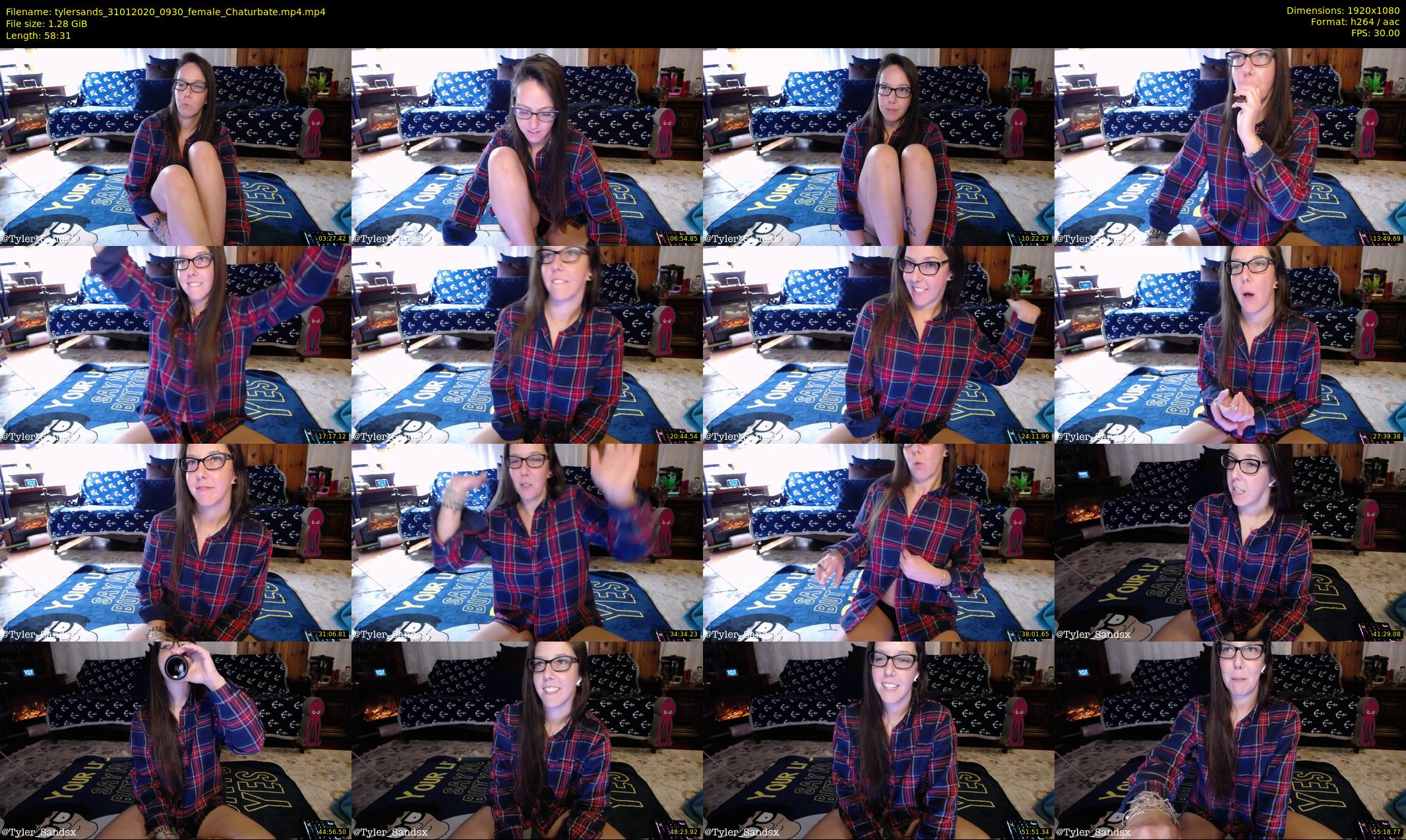 tylersands — 59 minute Chaturbate female cam show recording, 1080p, Jan 31, 2020