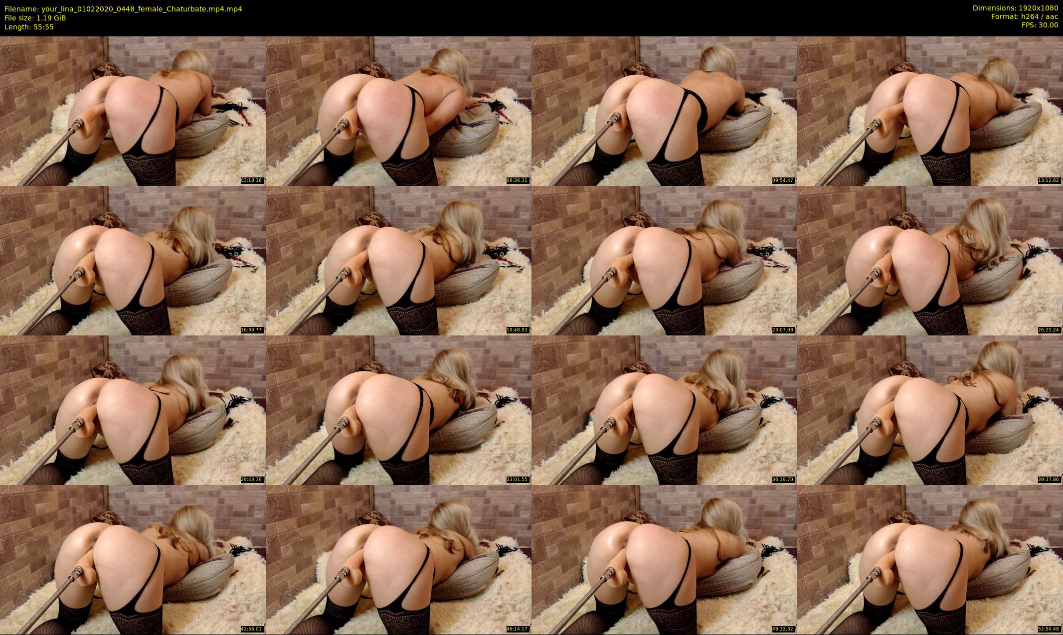 your_lina — 56 minute Chaturbate female cam show recording, 1080p, Feb 1, 2020