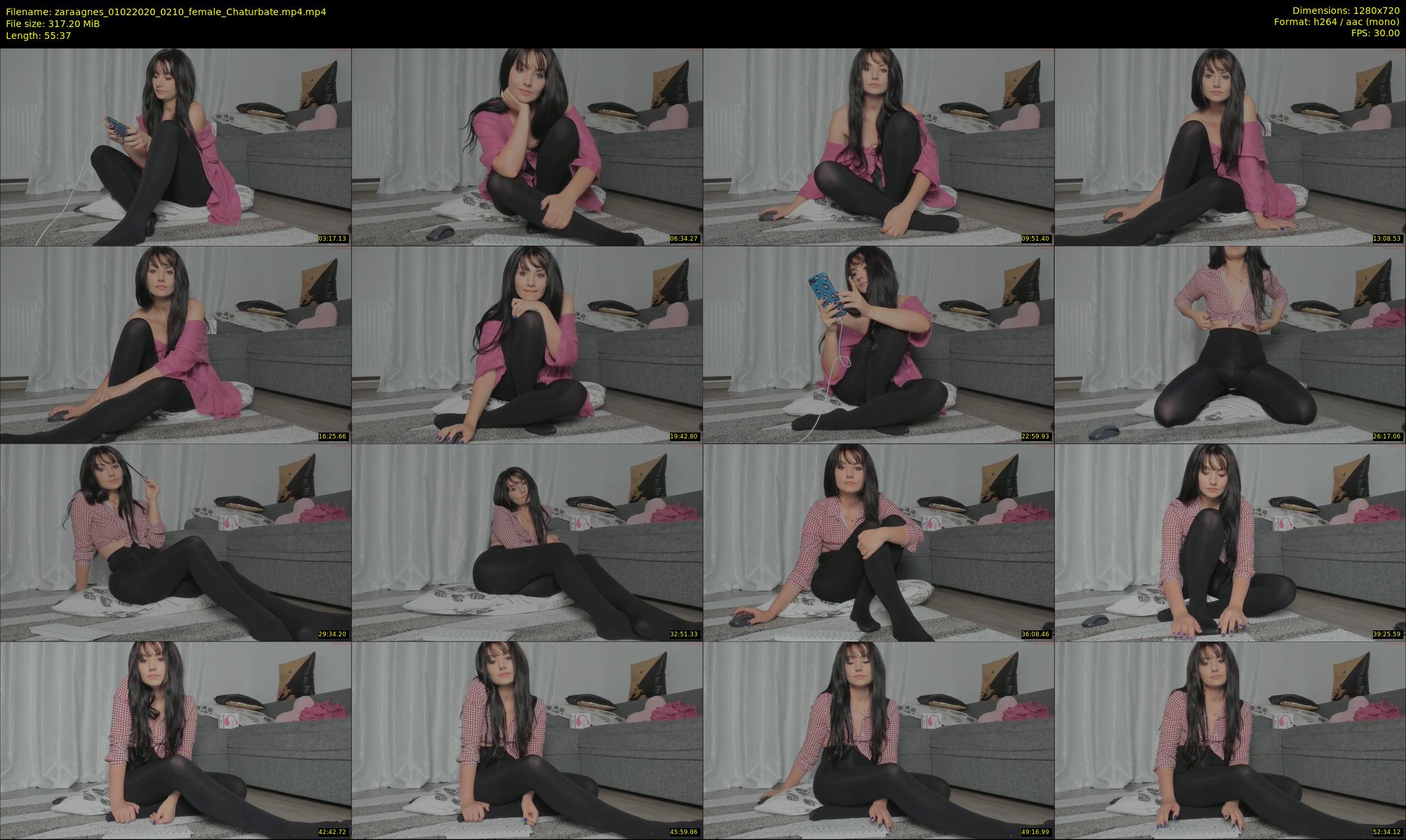 zaraagnes — 56 minute Chaturbate female cam show recording, 720p, Feb 1, 2020