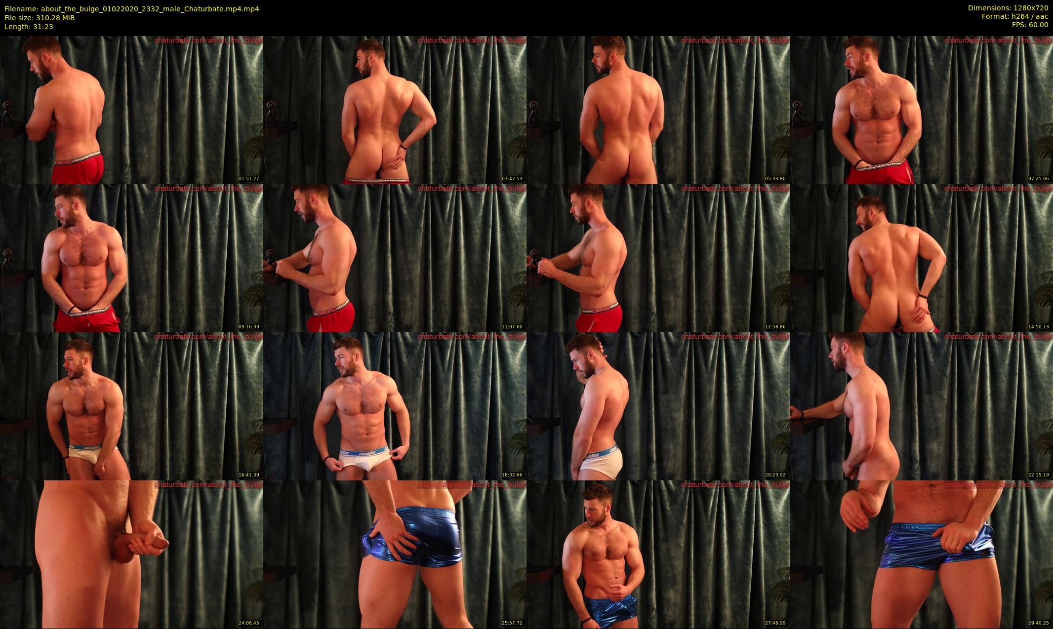 about_the_bulge — 32 minute Chaturbate male cam show recording, 720p, Feb 1, 2020
