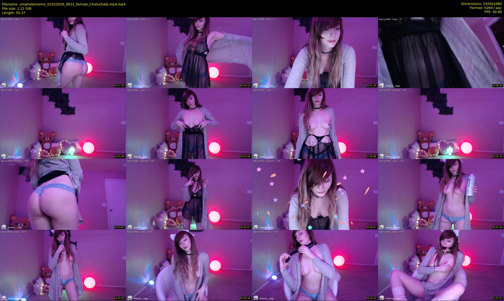 amphetameme — 56 minute Chaturbate female cam show recording, 1080p, Feb 1, 2020