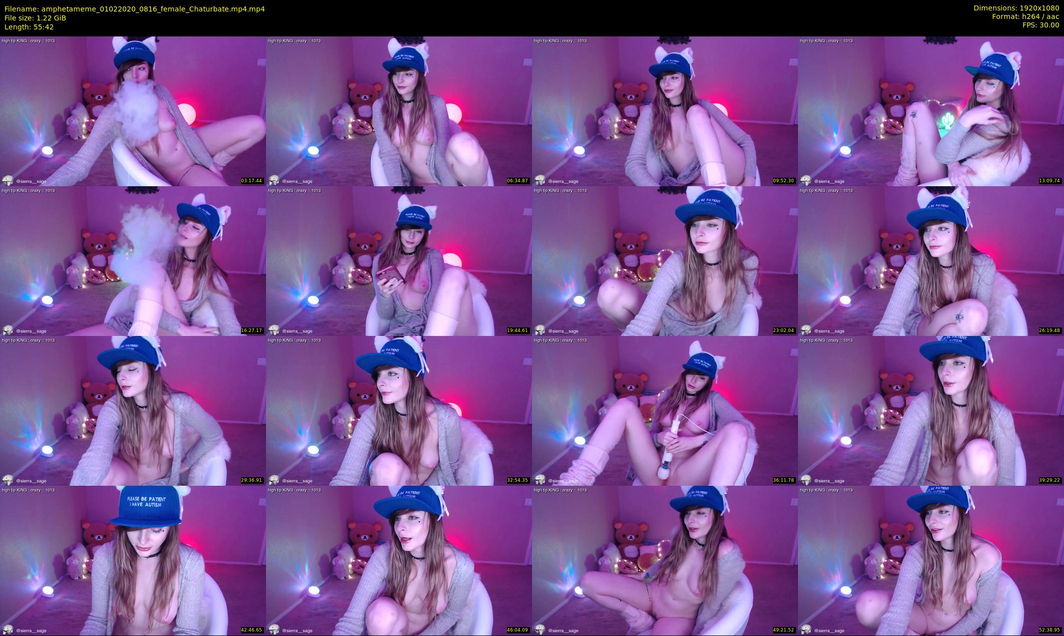 amphetameme — 56 minute Chaturbate female cam show recording, 1080p, Feb 1, 2020