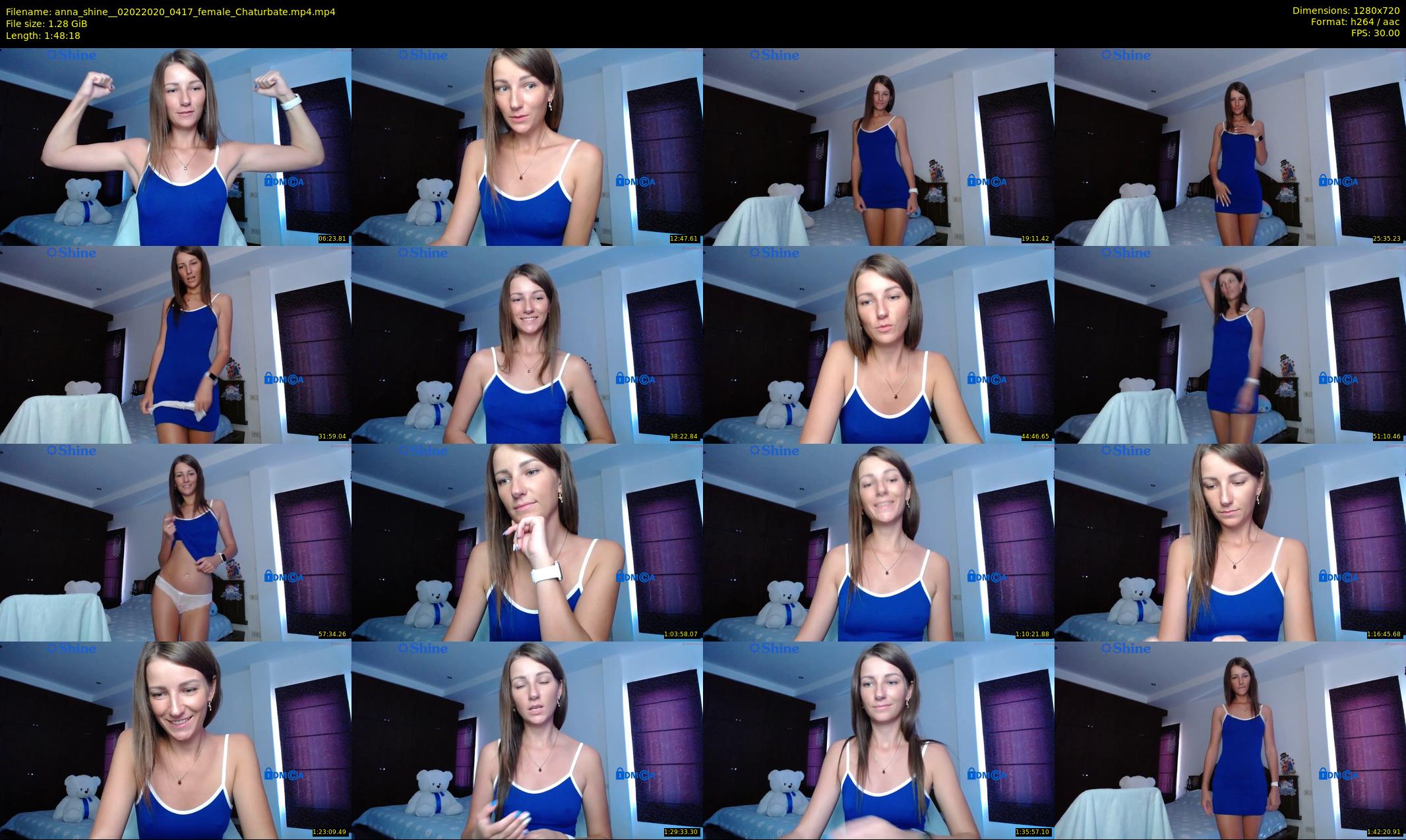 anna_shine_ — 109 minute Chaturbate female cam show recording, 720p, Feb 2, 2020