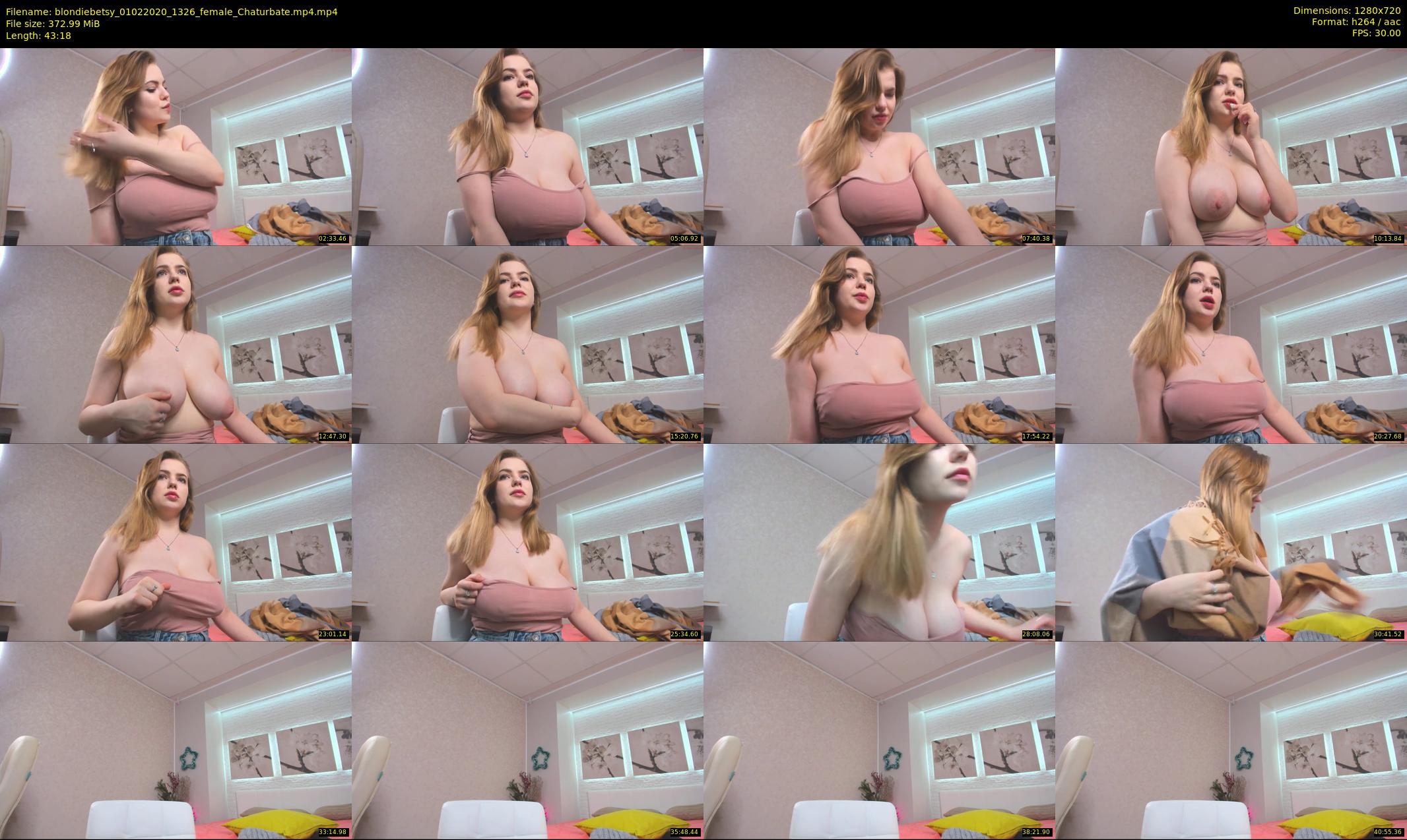 blondiebetsy — 44 minute Chaturbate female cam show recording, 720p, Feb 1, 2020