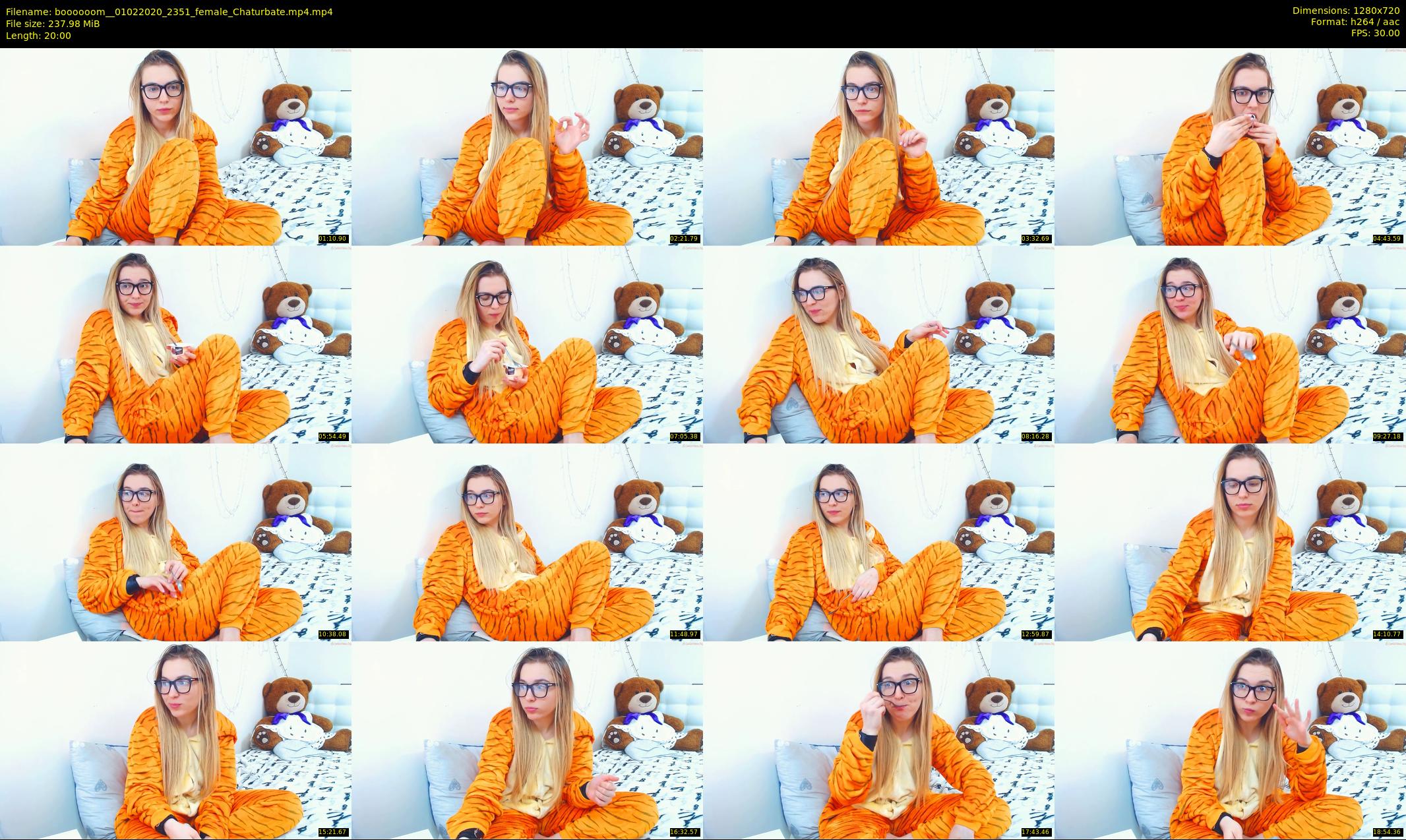 boooooom_ — 20 minute Chaturbate female cam show recording, 720p, Feb 1, 2020