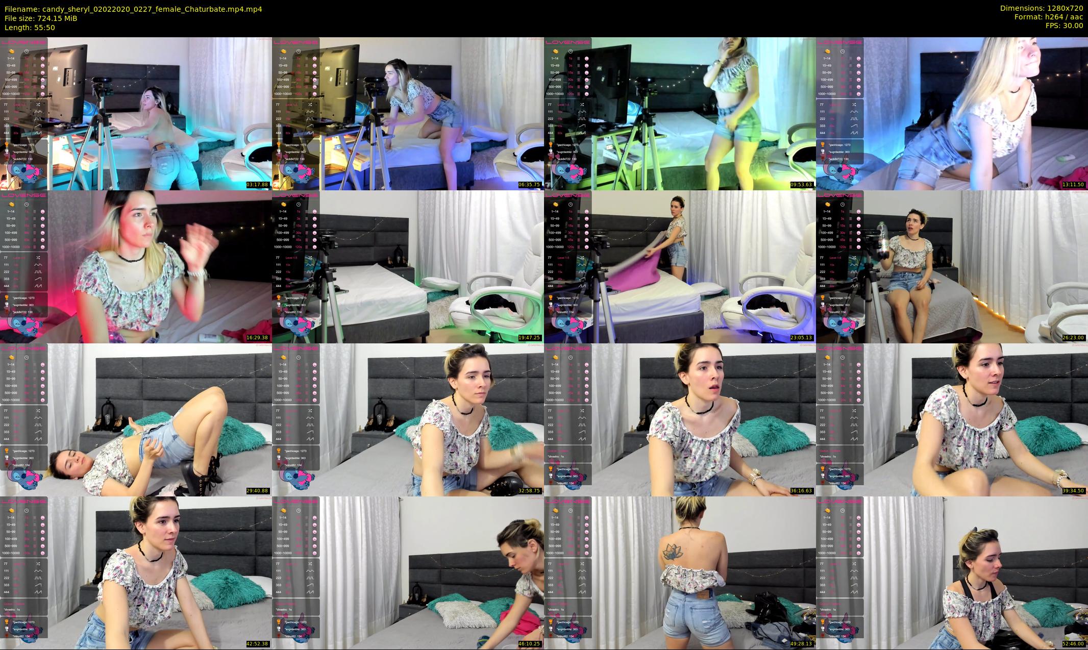 candy_sheryl — 56 minute Chaturbate female cam show recording, 720p, Feb 2, 2020