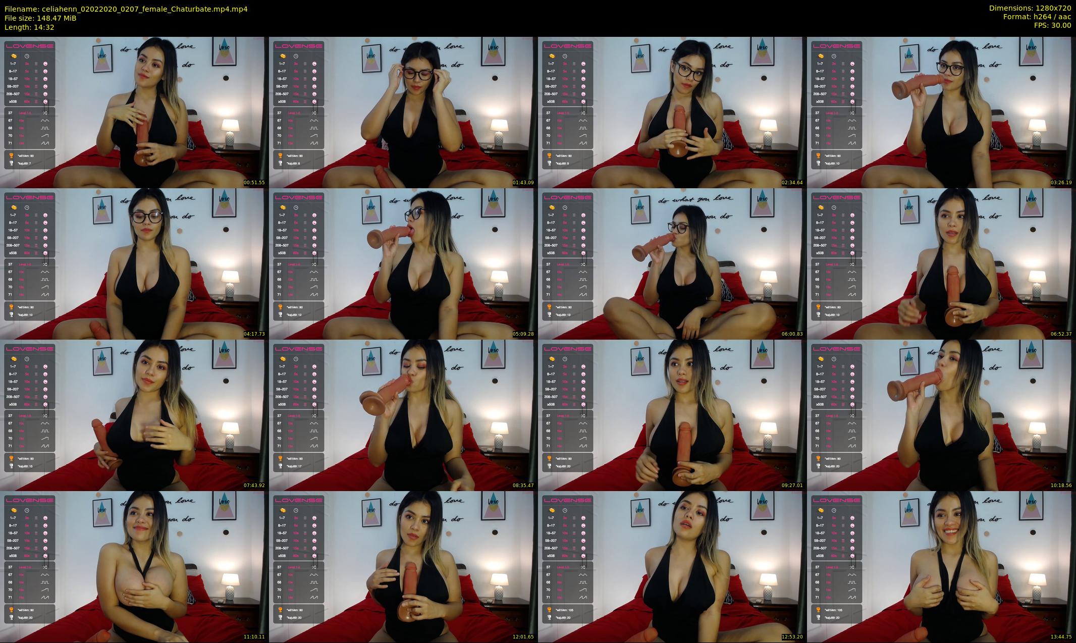 celiahenn — 15 minute Chaturbate female cam show recording, 720p, Feb 2, 2020