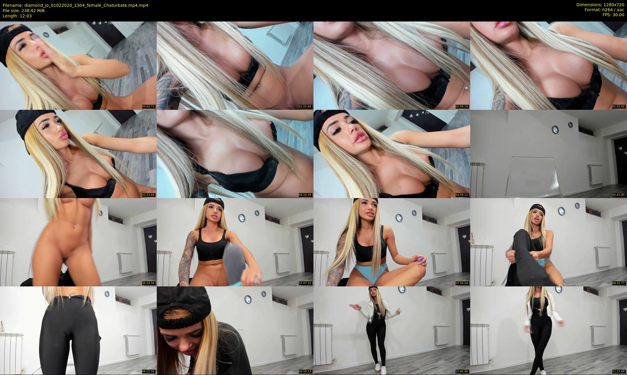 diamond_jo — 13 minute Chaturbate female cam show recording, 720p, Feb 1, 2020