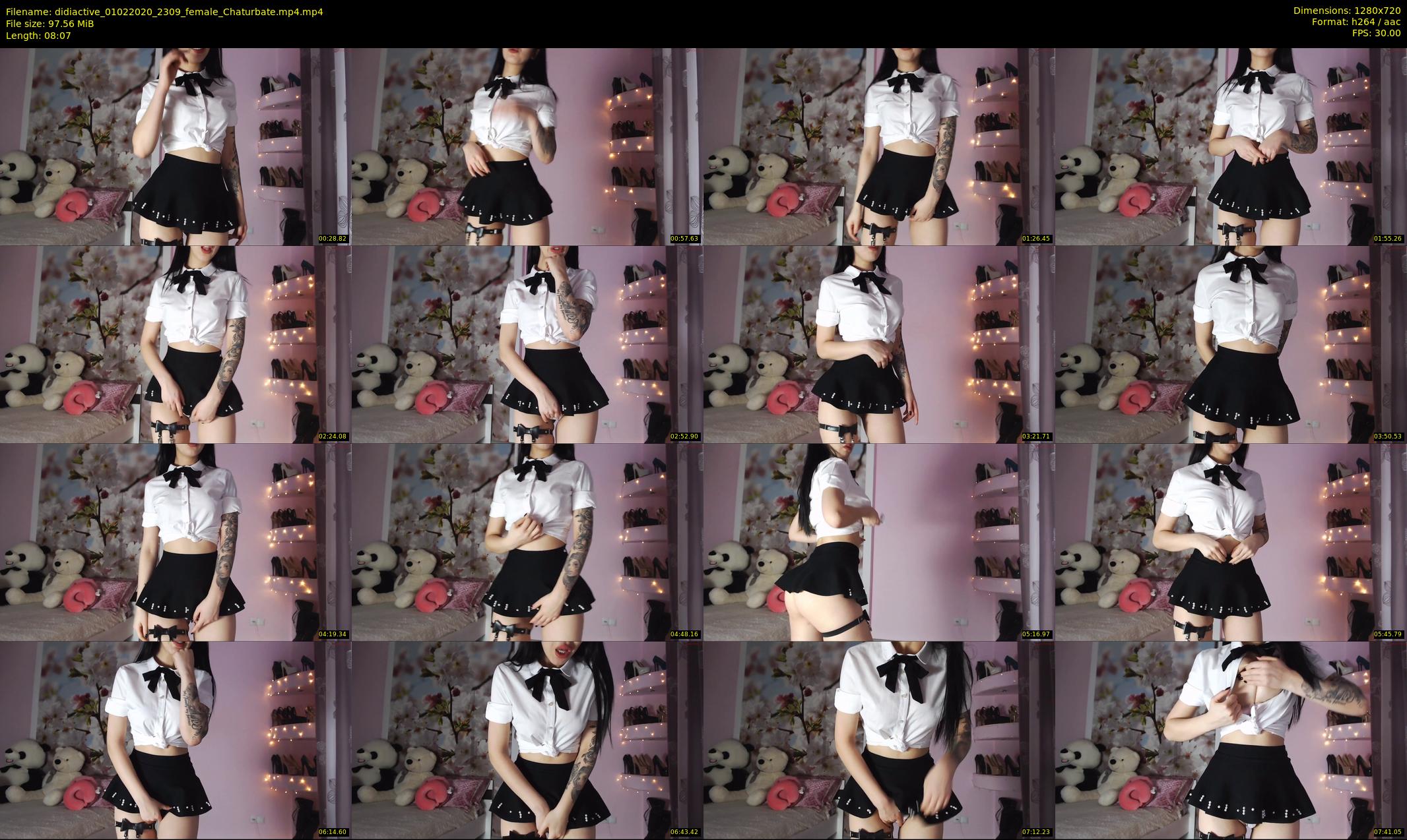 didiactive — 9 minute Chaturbate female cam show recording, 720p, Feb 1, 2020