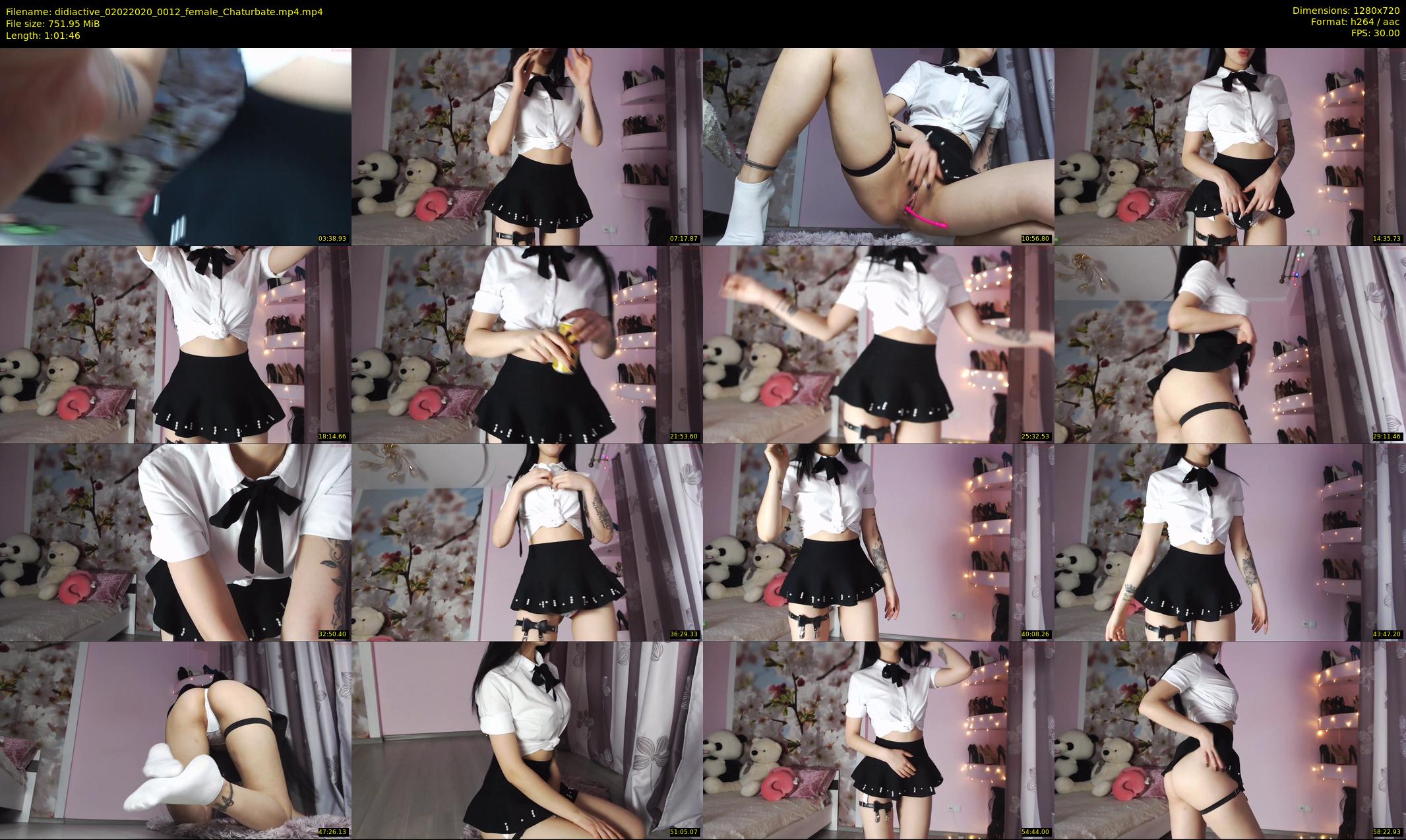 didiactive — 62 minute Chaturbate female cam show recording, 720p, Feb 2, 2020