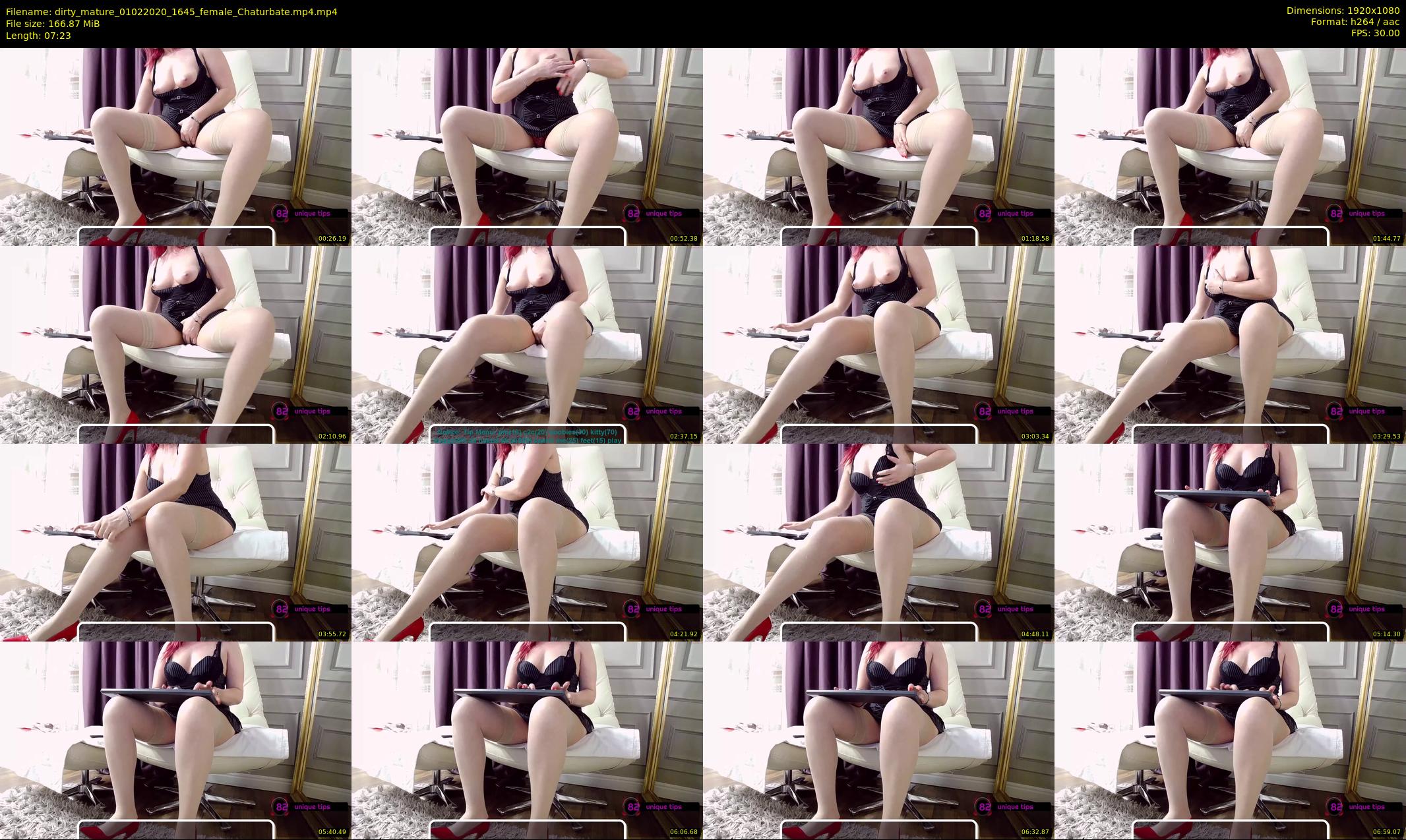 dirty_mature — 8 minute Chaturbate female cam show recording, 1080p, Feb 1, 2020