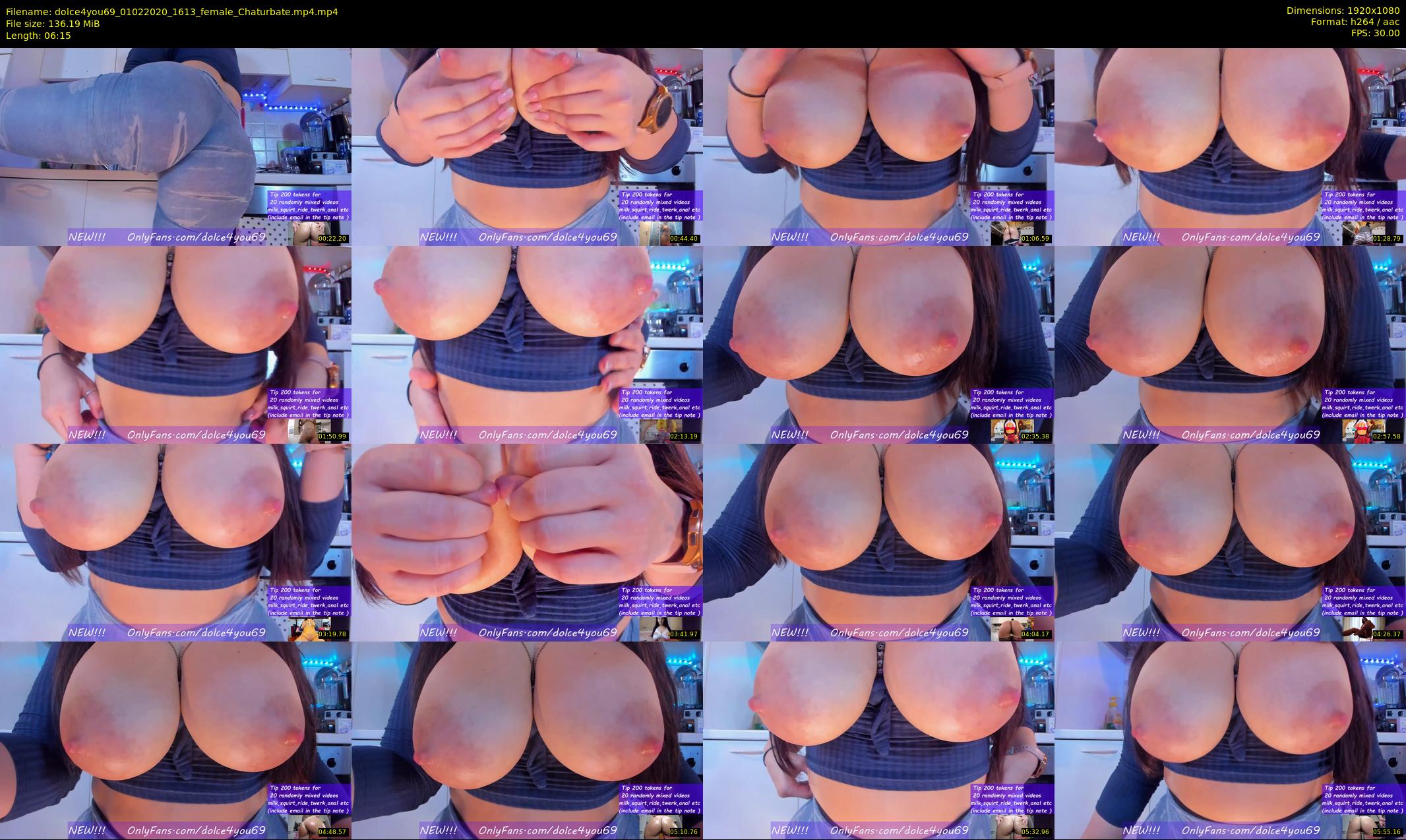 dolce4you69 — 7 minute Chaturbate female cam show recording, 1080p, Feb 1, 2020