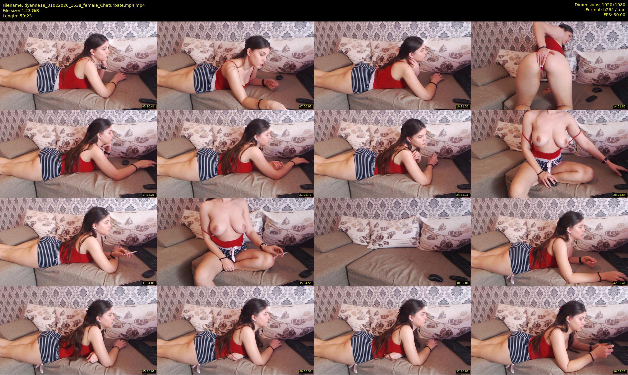 dyanne18 — 60 minute Chaturbate female cam show recording, 1080p, Feb 1, 2020