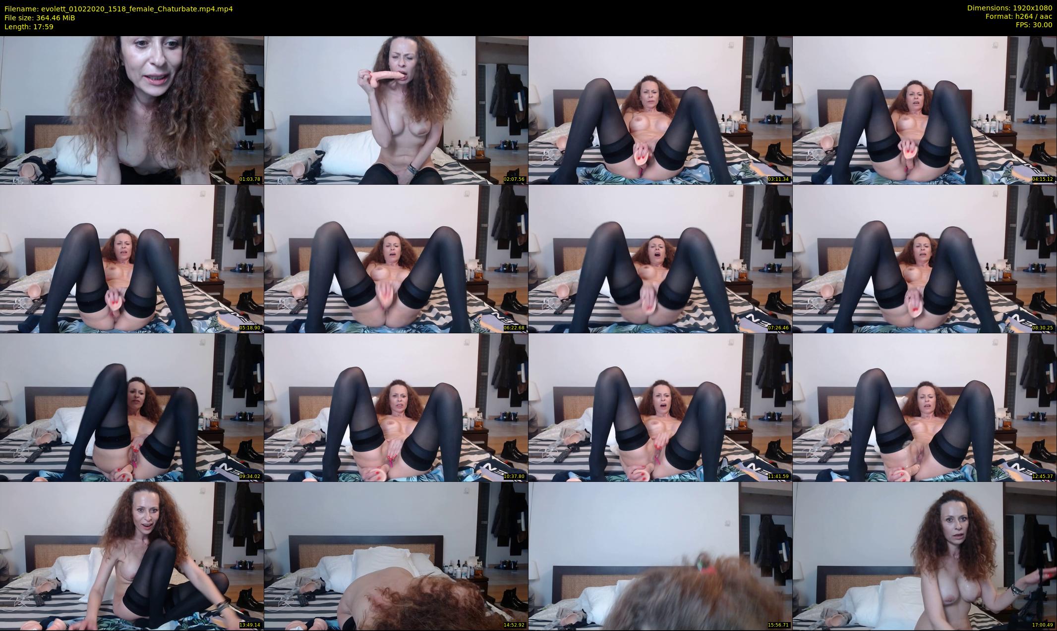 evolett — 18 minute Chaturbate female cam show recording, 1080p, Feb 1, 2020