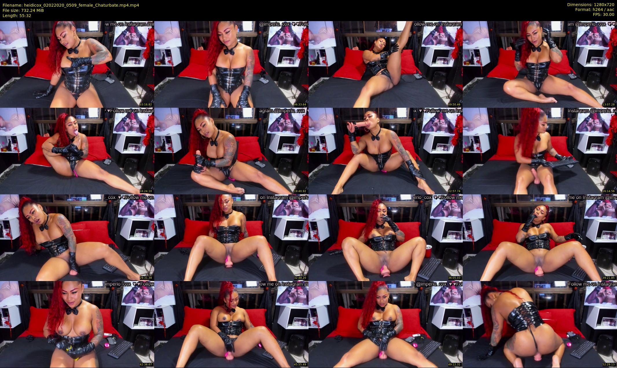 heidicox — 56 minute Chaturbate female cam show recording, 720p, Feb 2, 2020