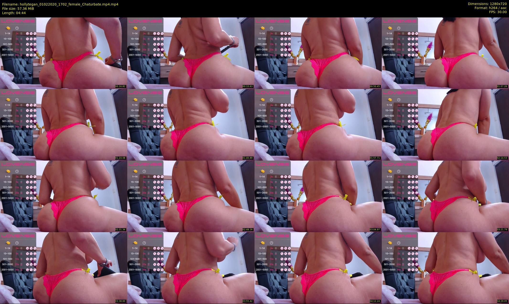 hollytegan — 5 minute Chaturbate female cam show recording, 720p, Feb 1, 2020