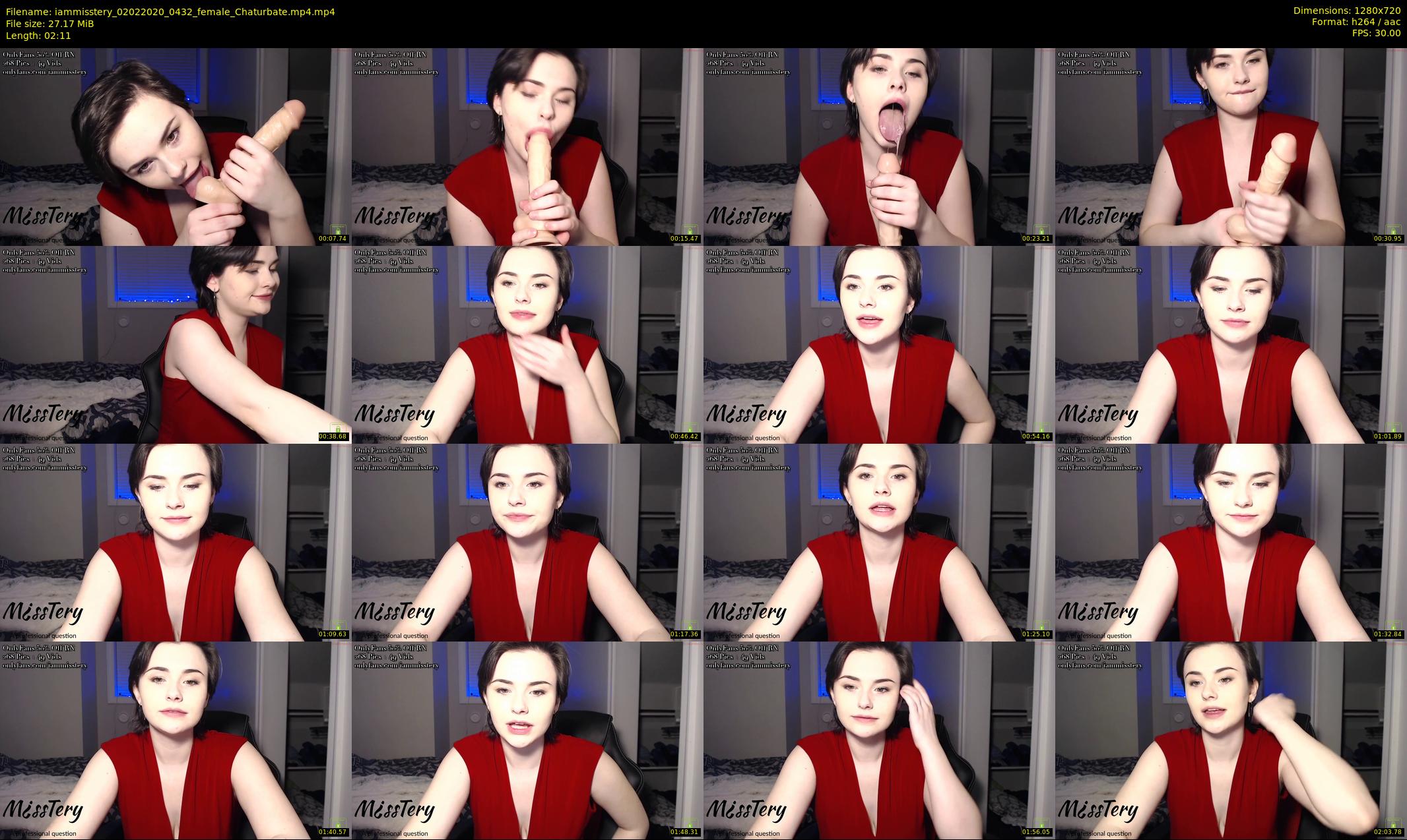 iammisstery — 3 minute Chaturbate female cam show recording, 720p, Feb 2, 2020