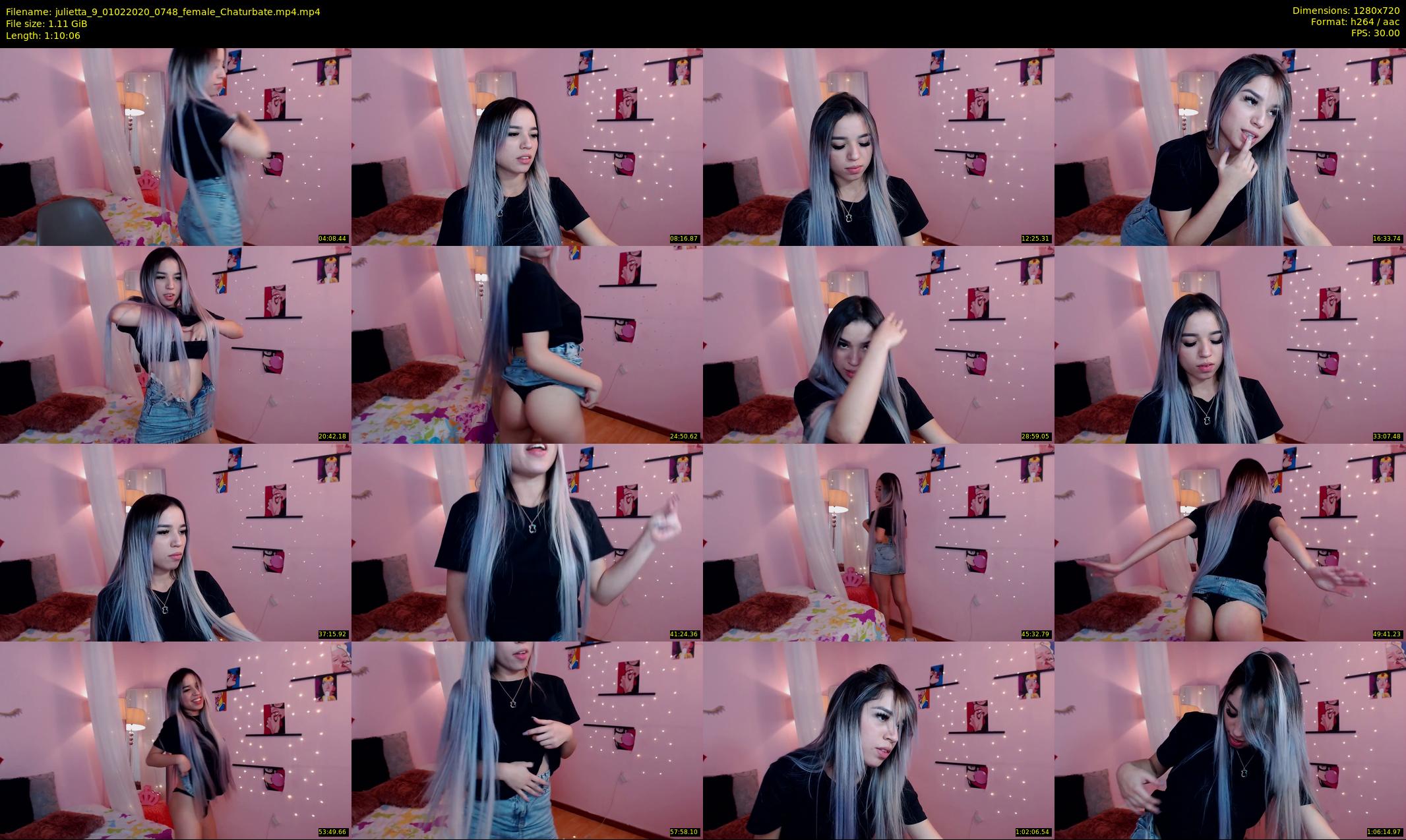 julietta_9 — 71 minute Chaturbate female cam show recording, 720p, Feb 1, 2020