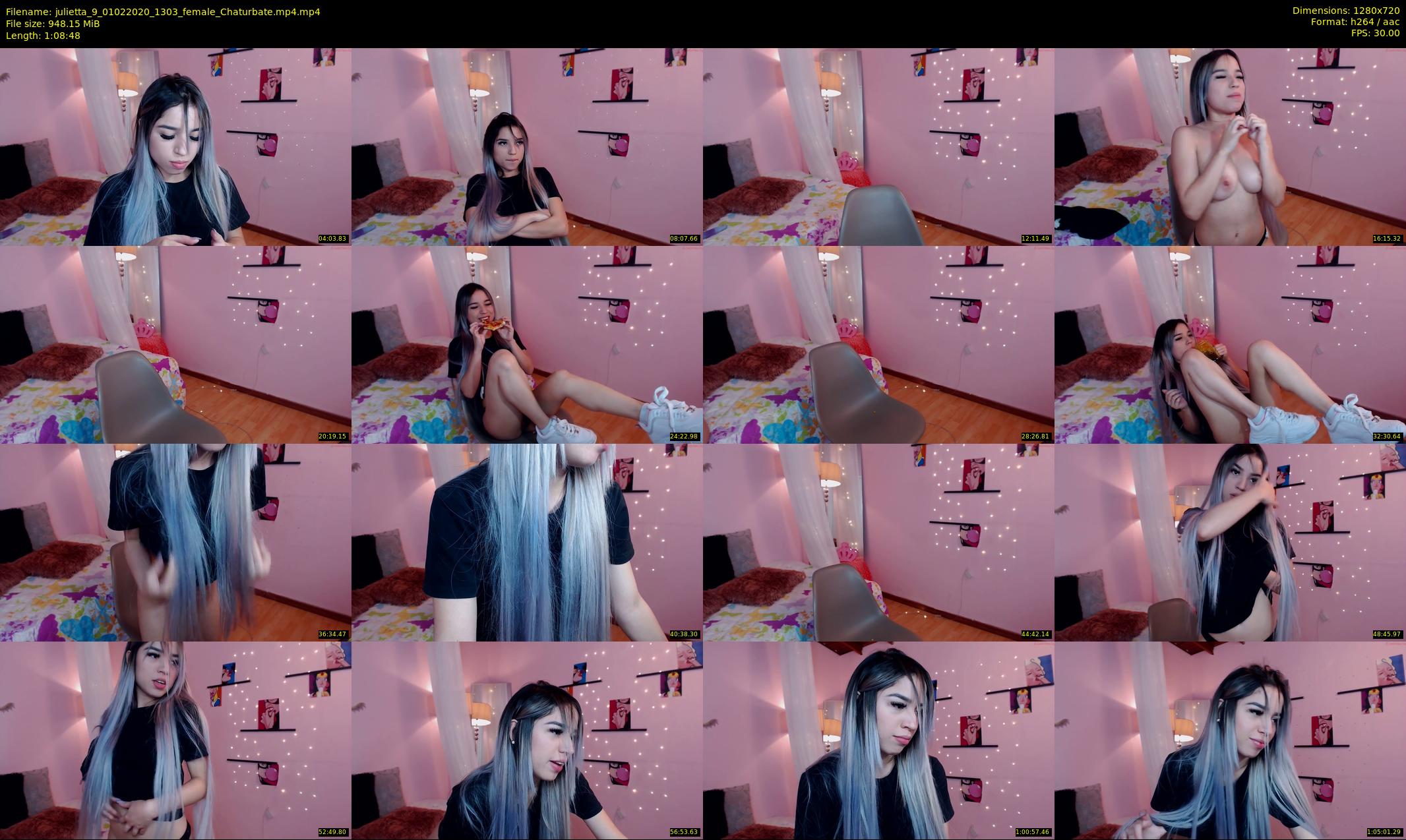 julietta_9 — 69 minute Chaturbate female cam show recording, 720p, Feb 1, 2020