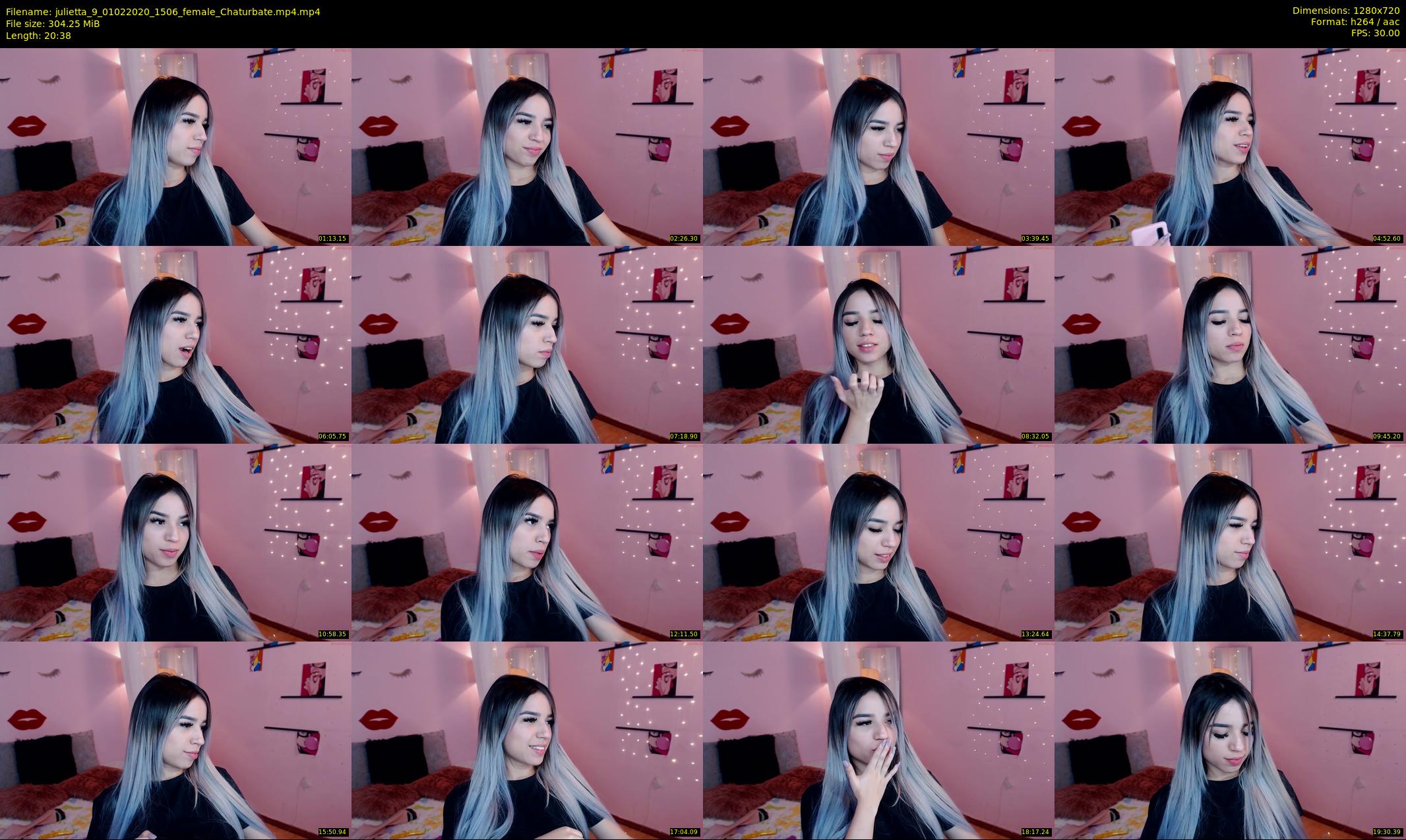 julietta_9 — 21 minute Chaturbate female cam show recording, 720p, Feb 1, 2020