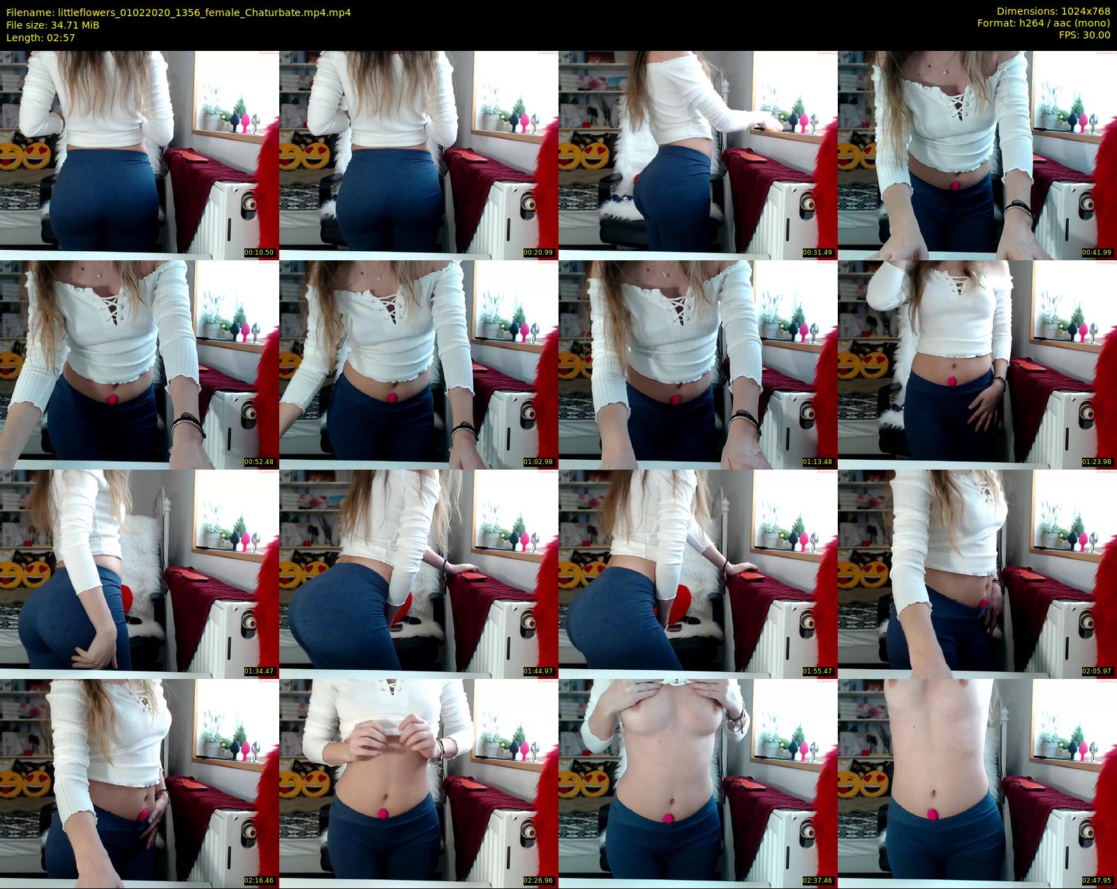 littleflowers — 3 minute Chaturbate female cam show recording, 720p, Feb 1, 2020