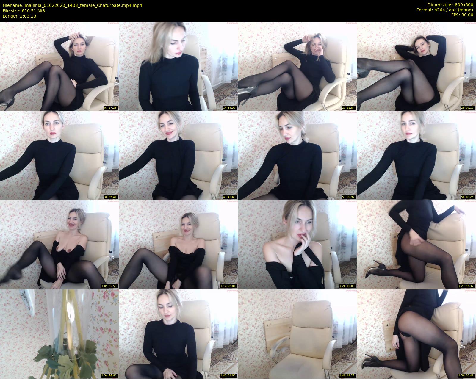 mallinia — 124 minute Chaturbate female cam show recording, 480p, Feb 1, 2020