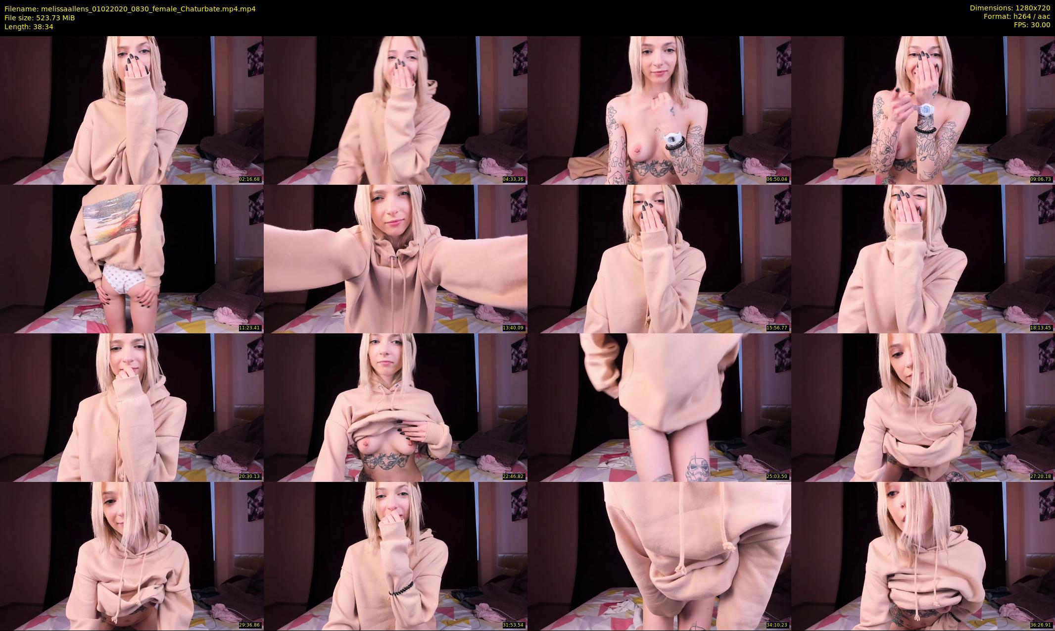 melissaallens — 39 minute Chaturbate female cam show recording, 720p, Feb 1, 2020