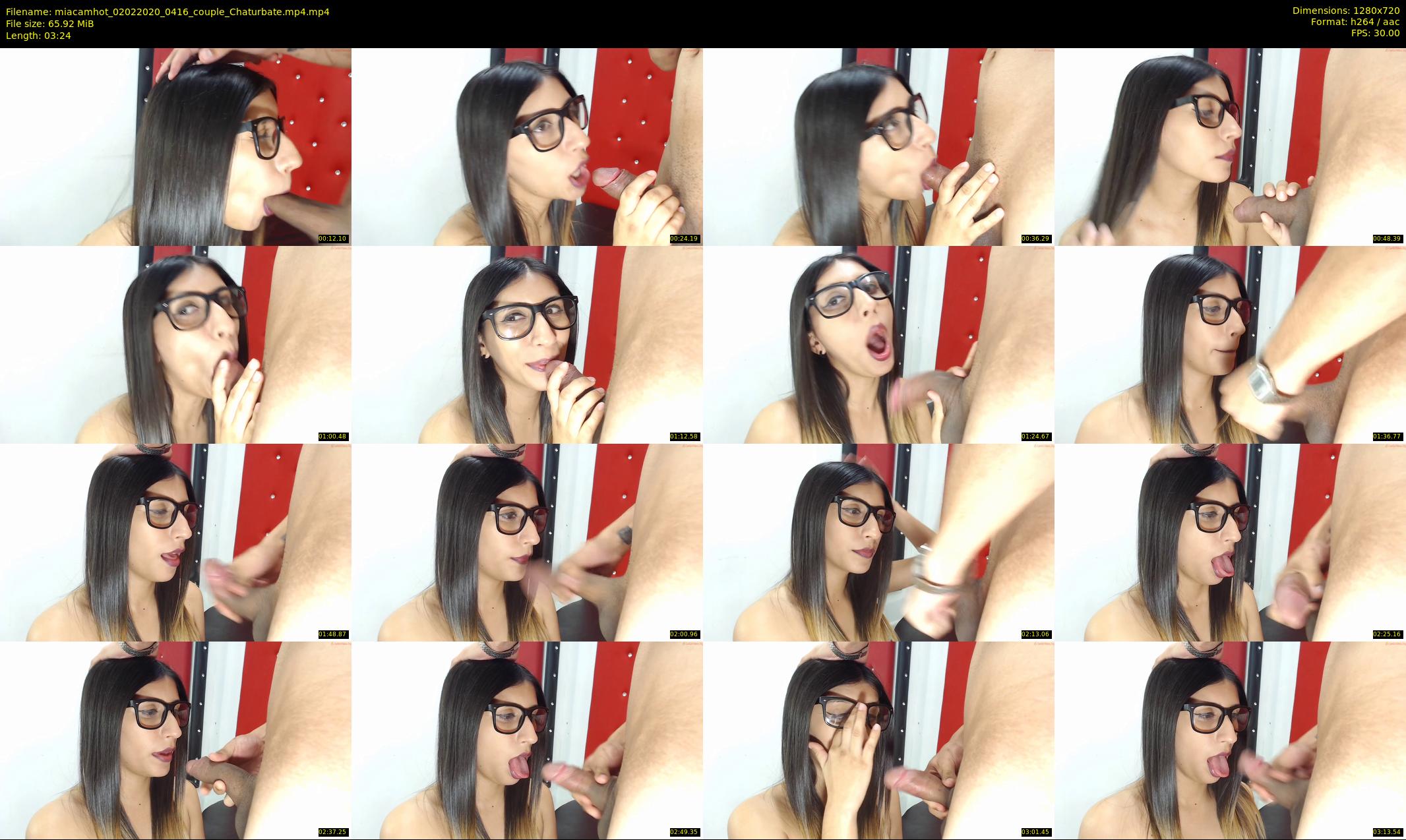miacamhot — 4 minute Chaturbate couple cam show recording, 720p, Feb 2, 2020