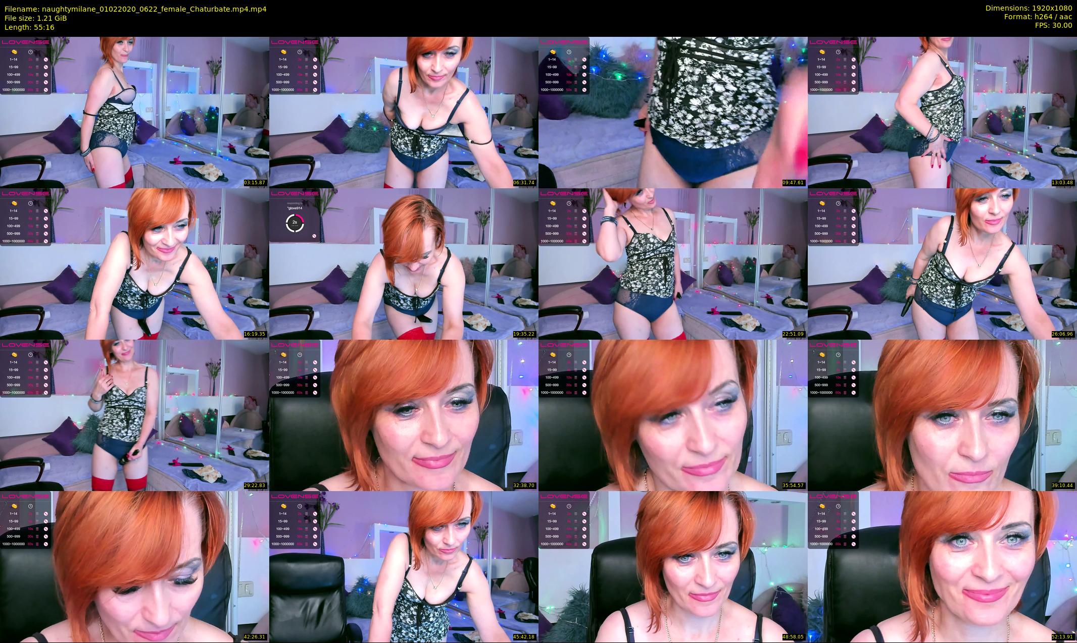 naughtymilane — 56 minute Chaturbate female cam show recording, 1080p, Feb 1, 2020