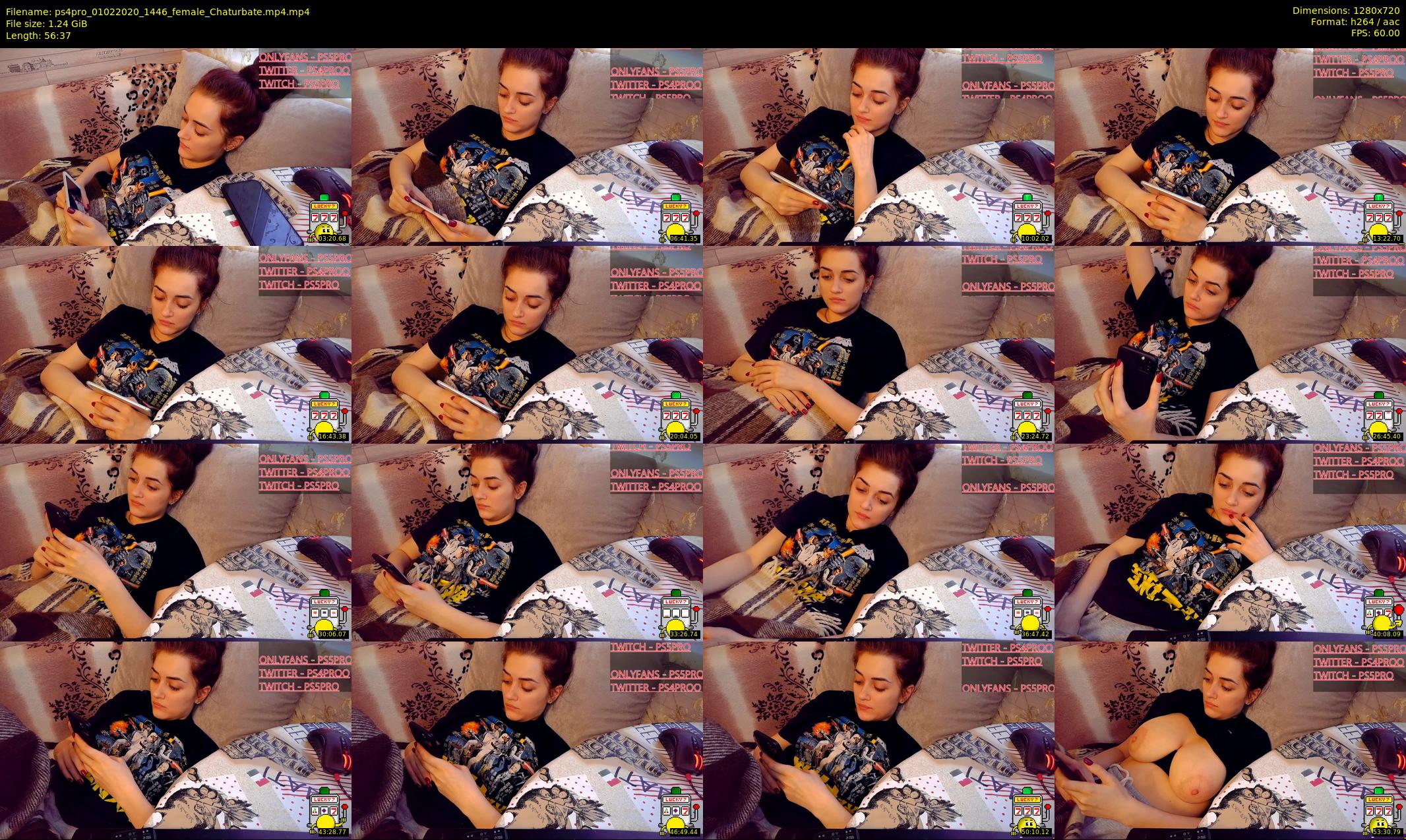 ps4pro — 57 minute Chaturbate female cam show recording, 720p, Feb 1, 2020