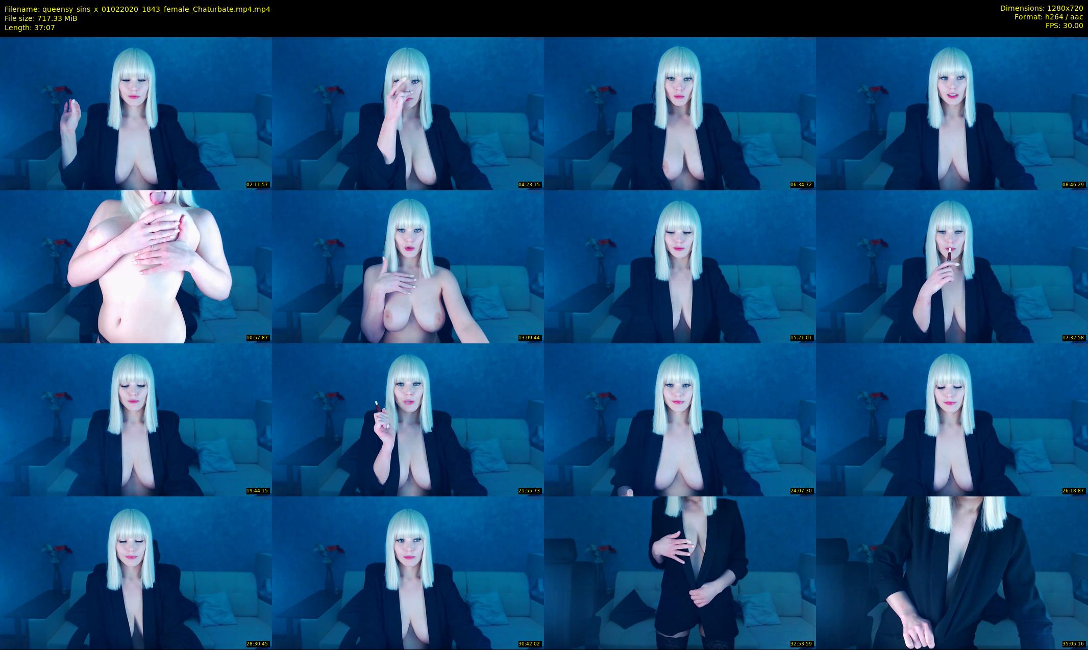 queensy_sins_x — 38 minute Chaturbate female cam show recording, 720p, Feb 1, 2020