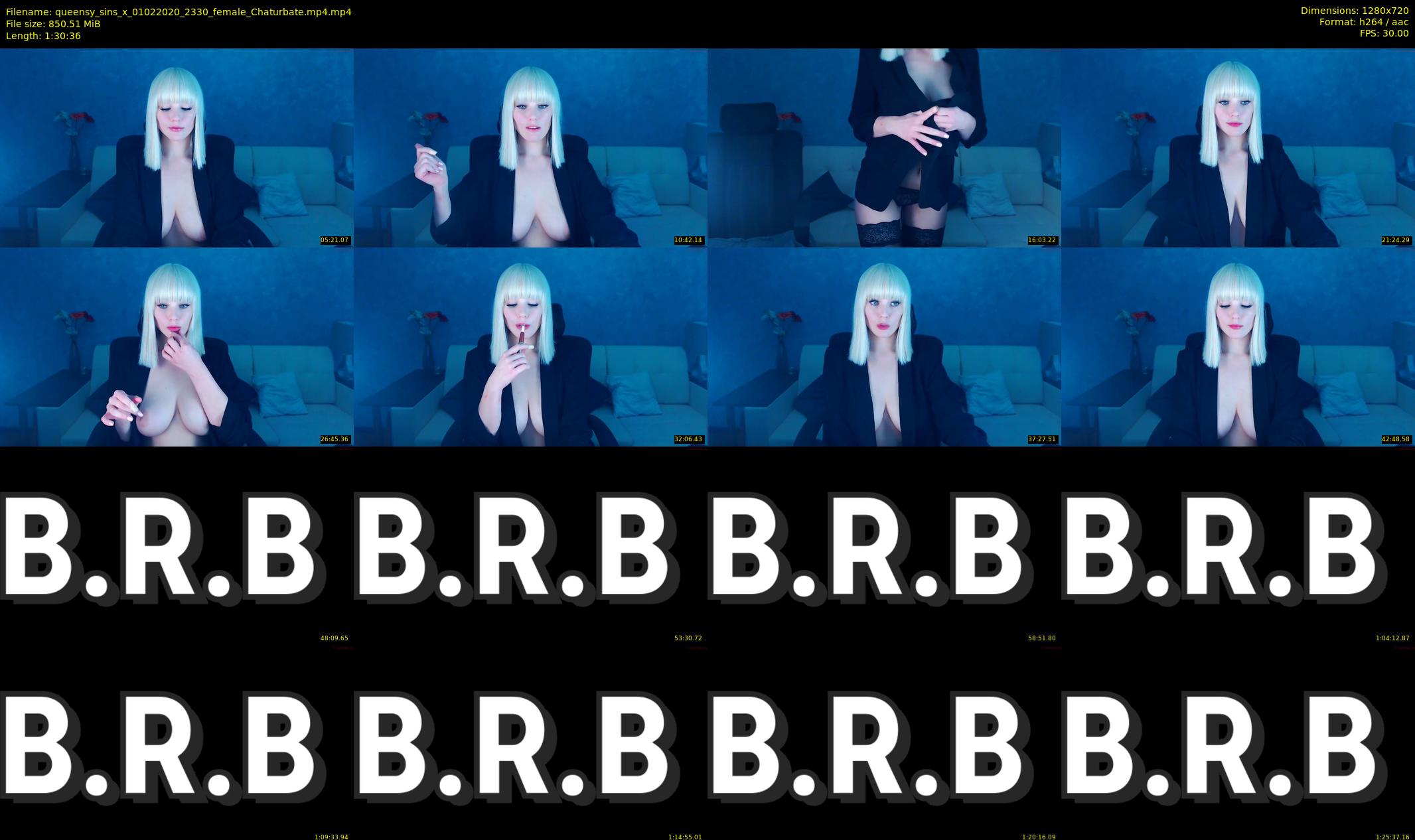 queensy_sins_x — 91 minute Chaturbate female cam show recording, 720p, Feb 1, 2020